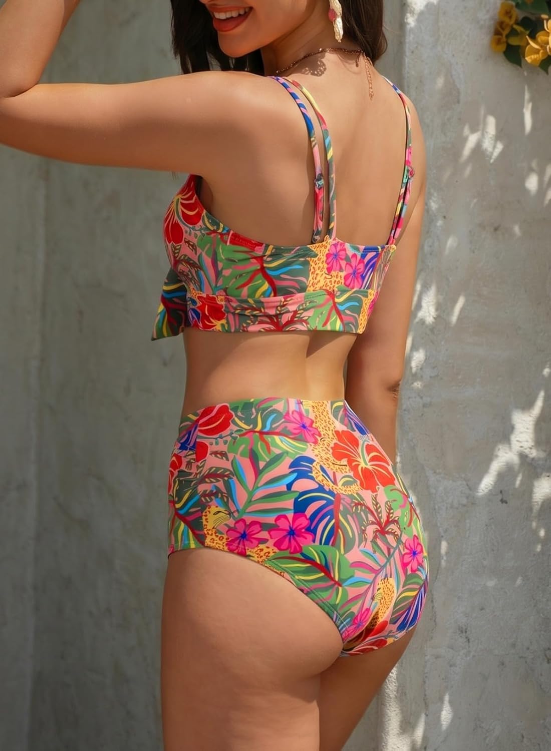 Herseas High Waisted Knotted Bikini Set — image 2