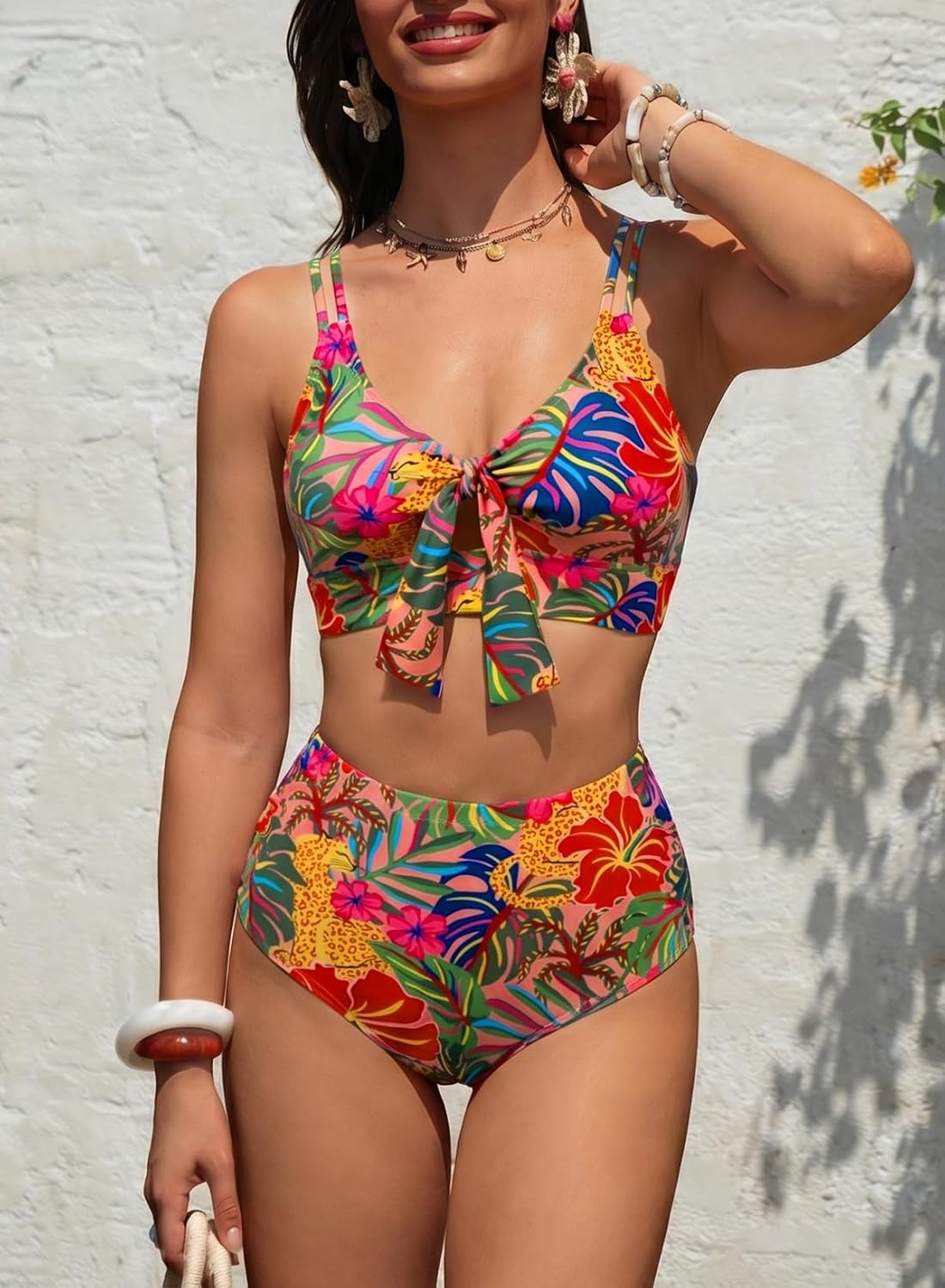 Herseas High Waisted Knotted Bikini Set — image 8
