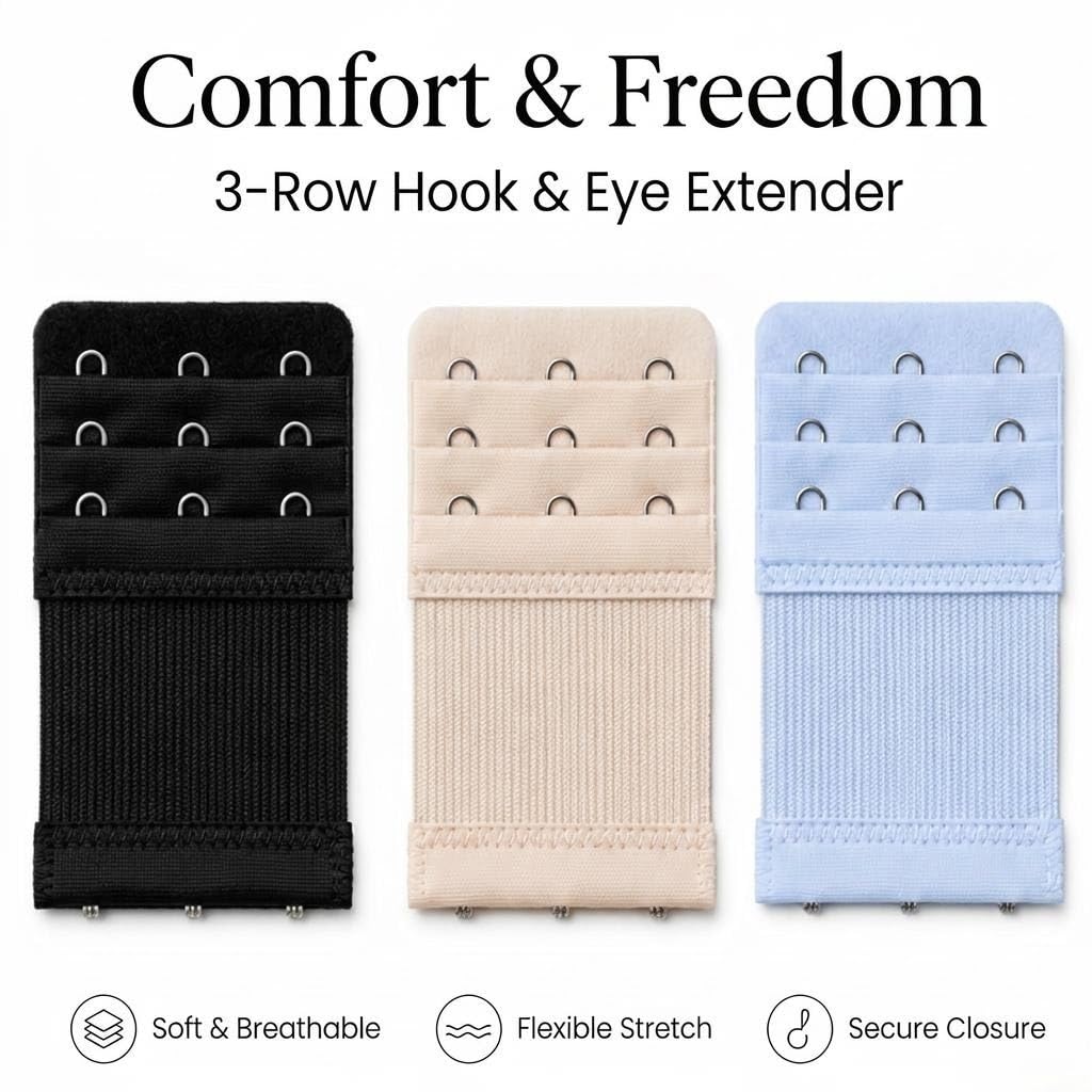 MECZFYZY 3 Hook 3 Row Bra Extender — image 6