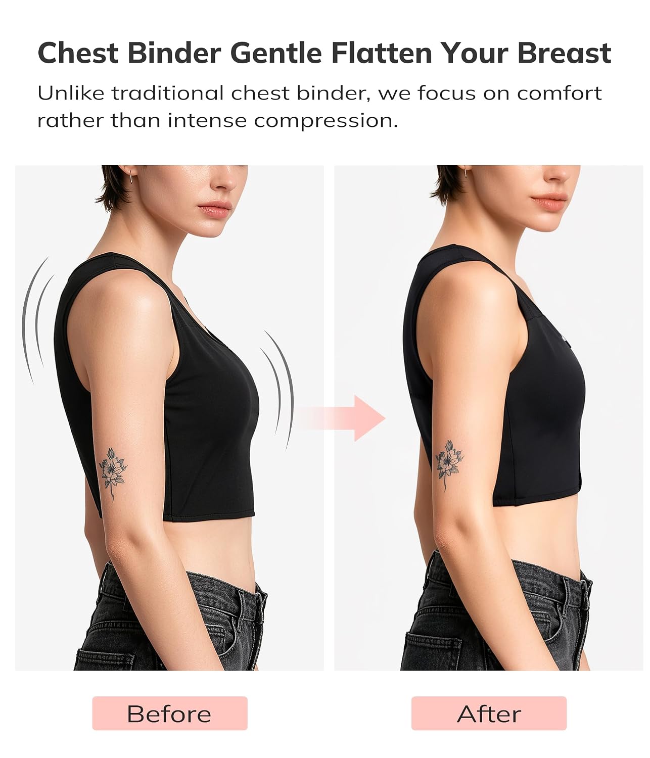 LODAY Front Zipper Compression Bra — image 3