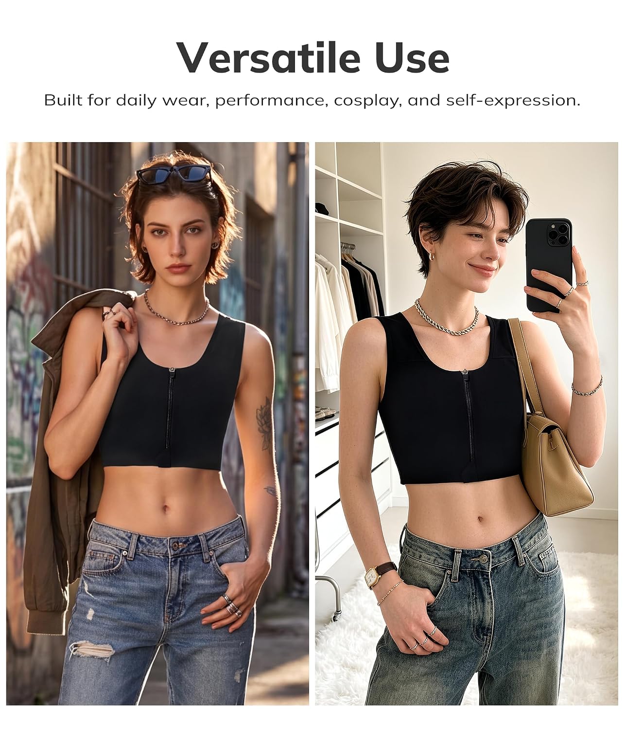 LODAY Front Zipper Compression Bra — image 6