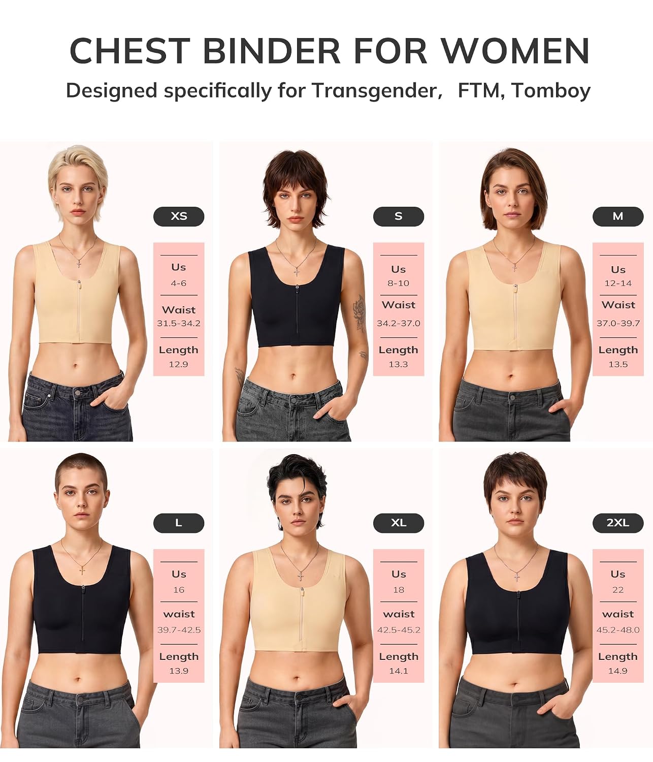 LODAY Front Zipper Compression Bra — image 7