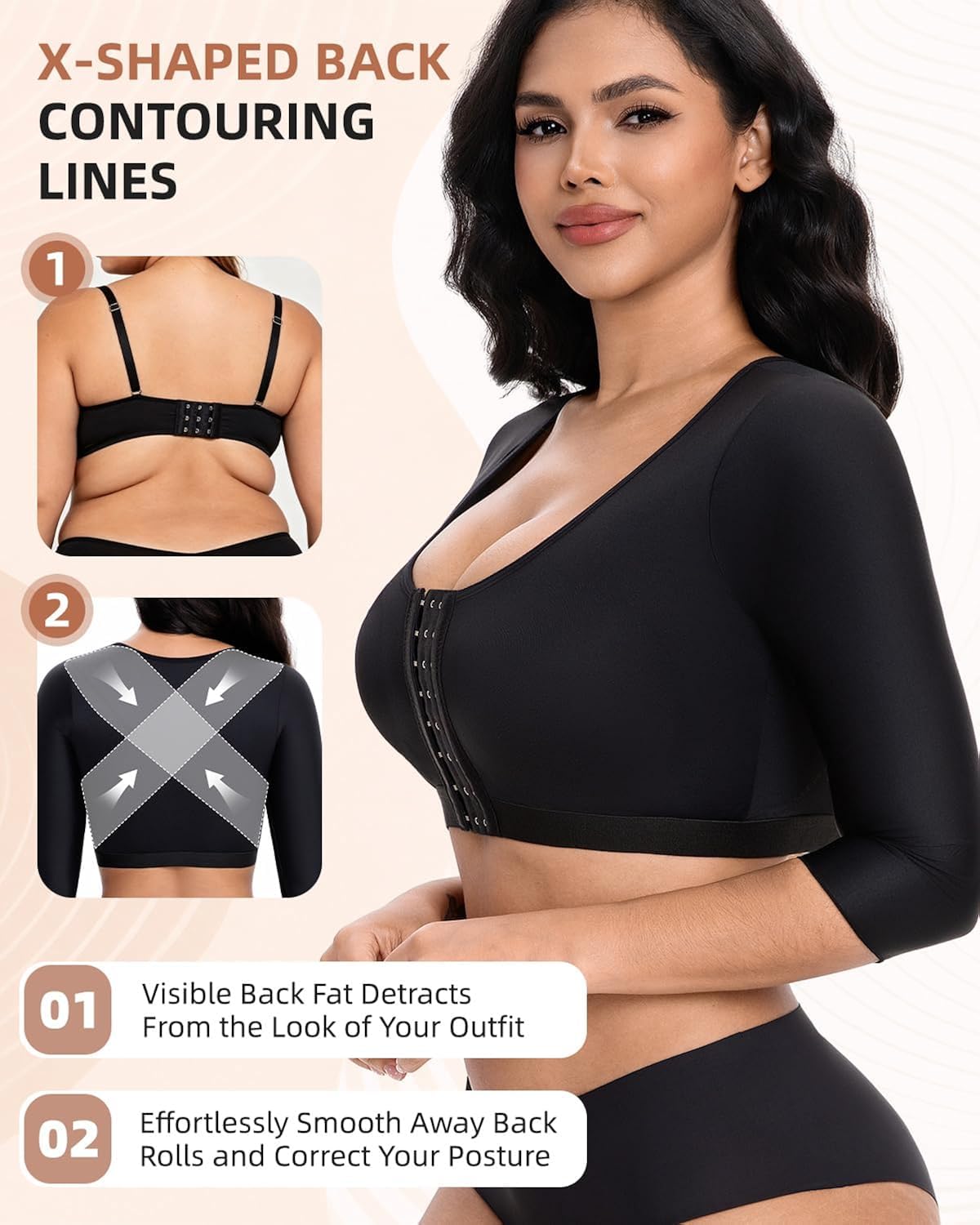 SOEYHALY Seamless Arm Compression Shaper for Women — image 5