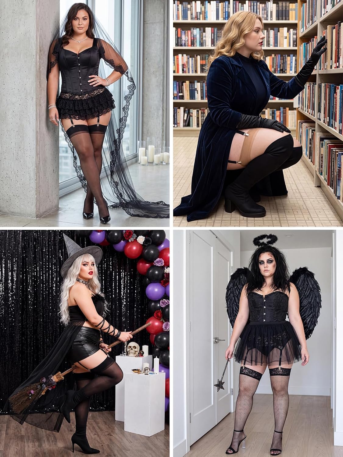 Moon Wood Plus Size Lace Garter Belt — image 7