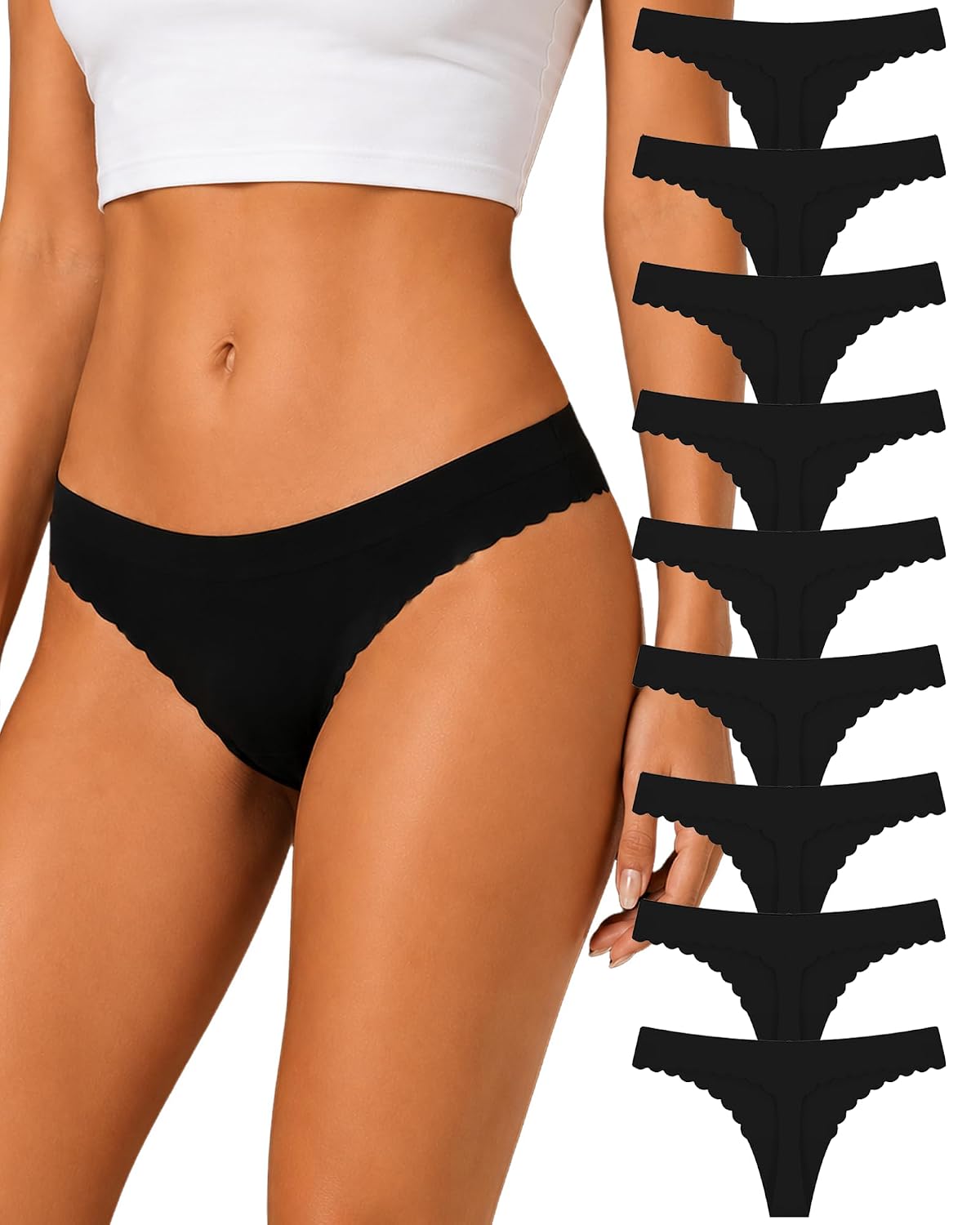 READY TO LOVE Seamless Thong 9-Pack