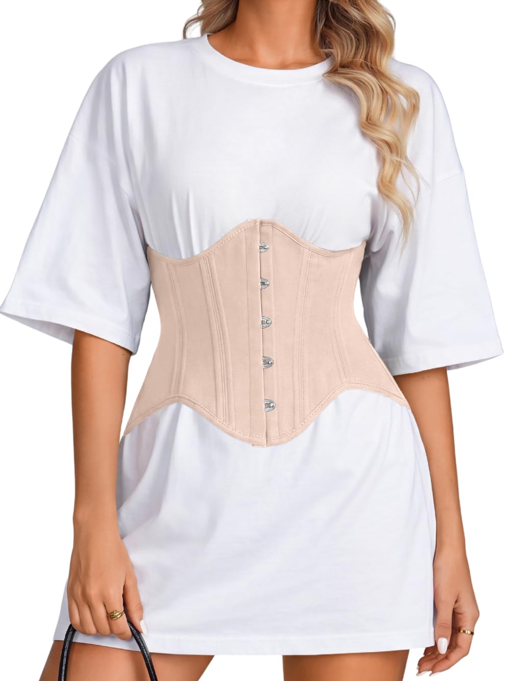 ChiaoLezhee Women's Underbust Corset with Boning