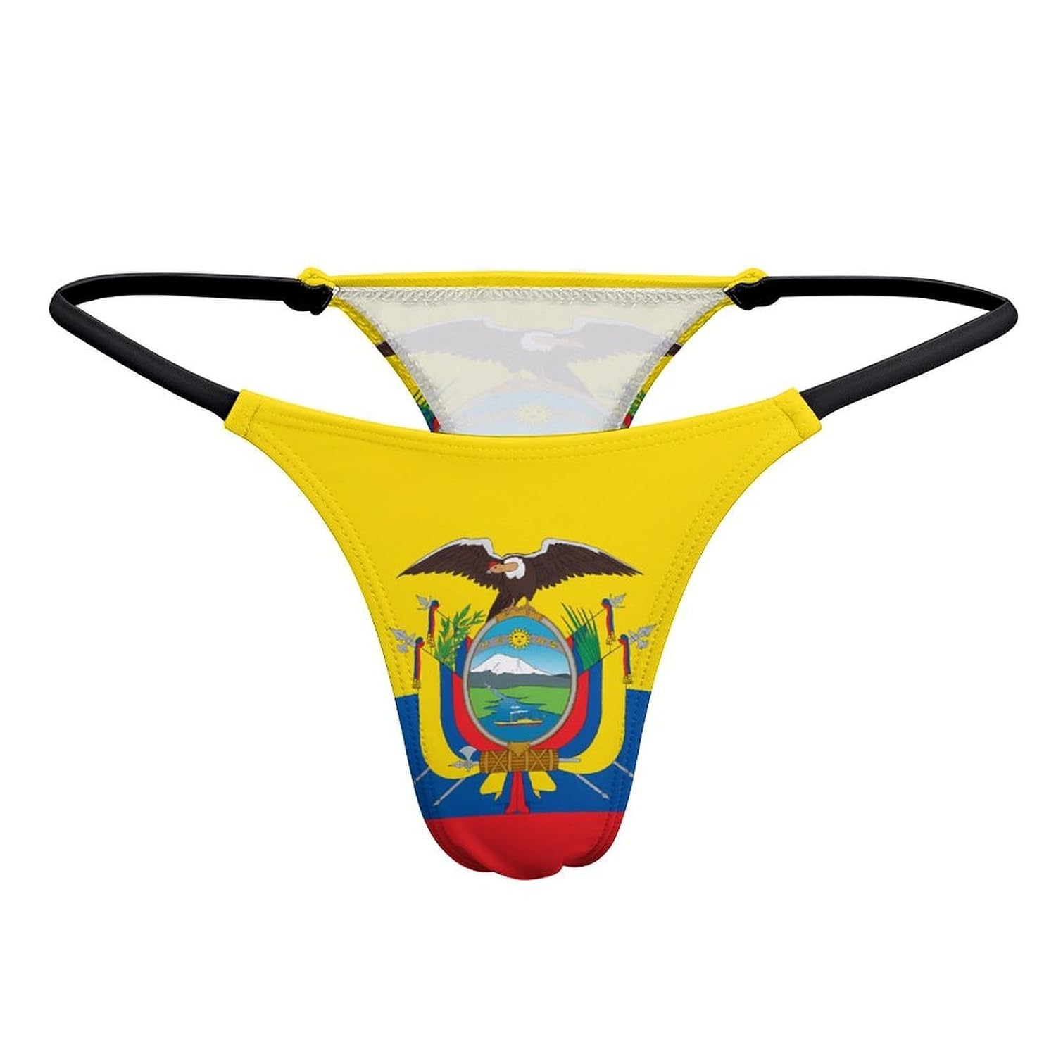 Women's Ecuador Flag G-String Thong Low Rise — image 3