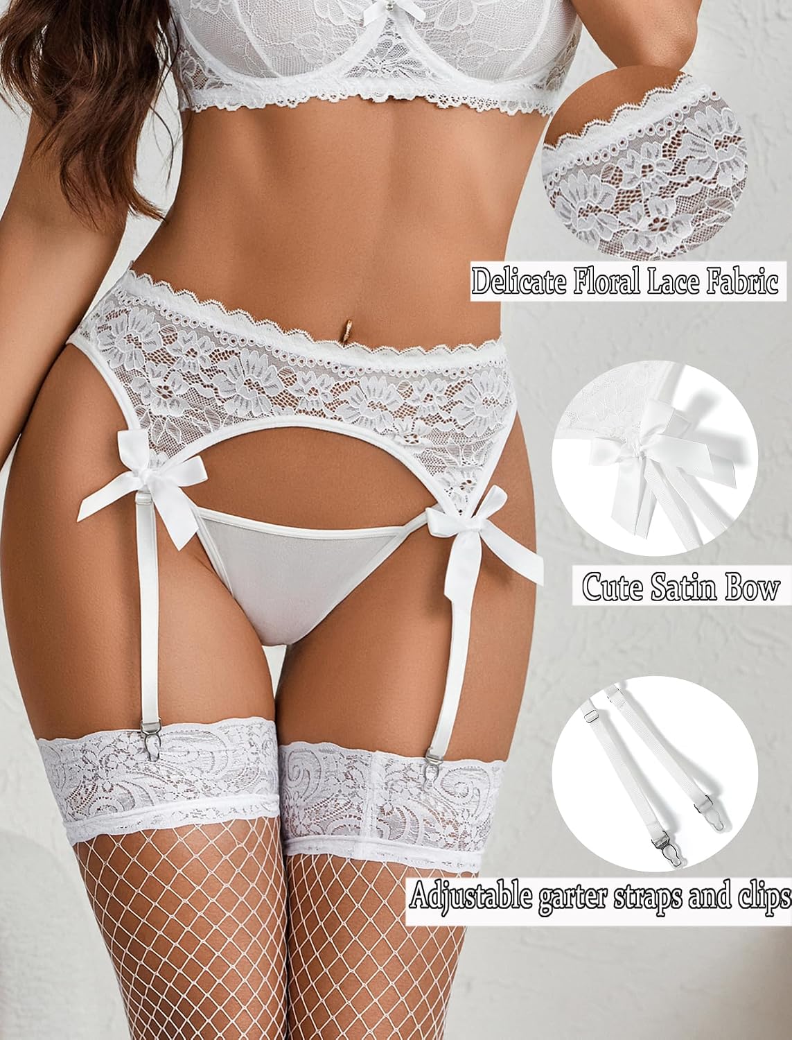 Avidlove Women's Lace Suspender Garter Belt — image 4