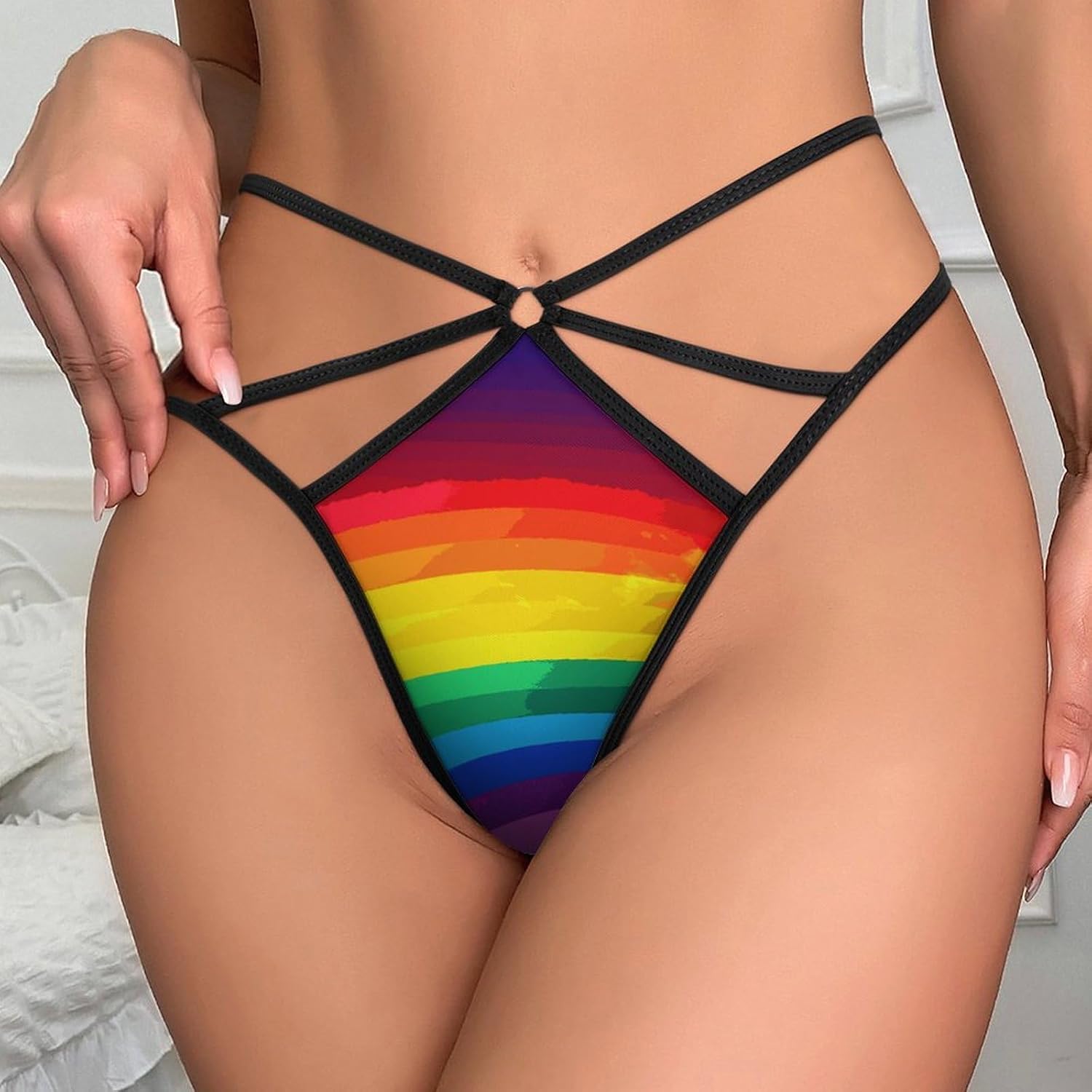 MUSM Women's Rainbow G-String Thong — image 2