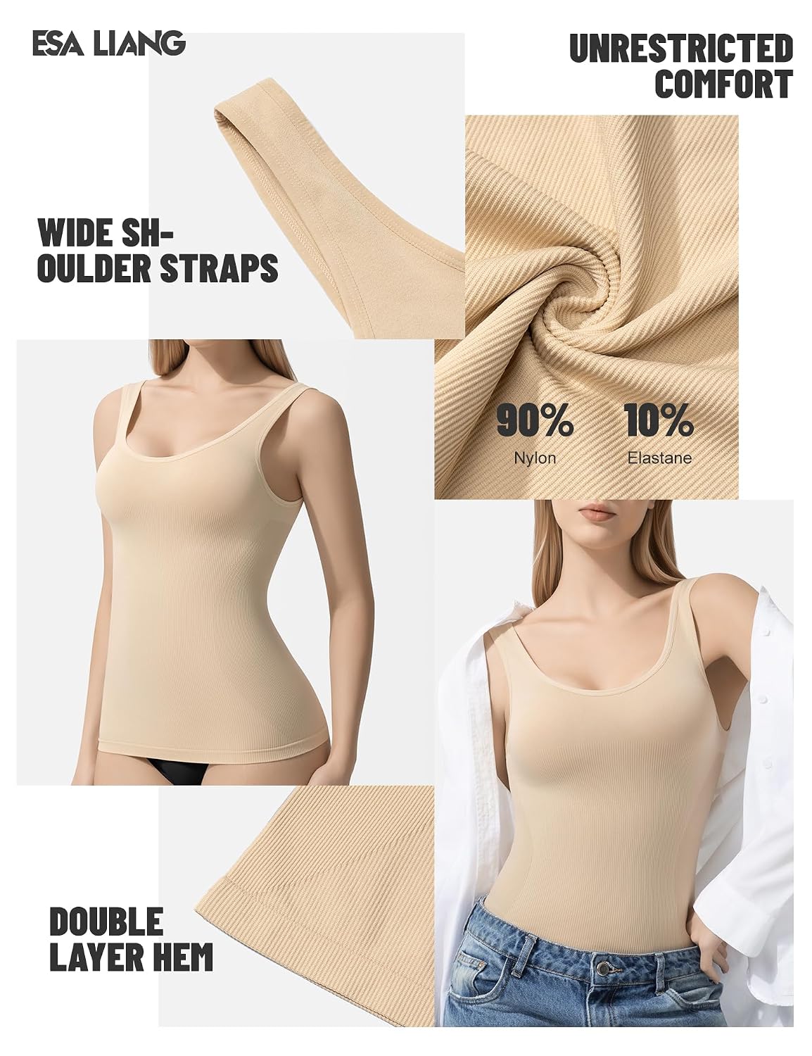 Esa Liang Backless Tummy Control Shapewear Tank — image 4