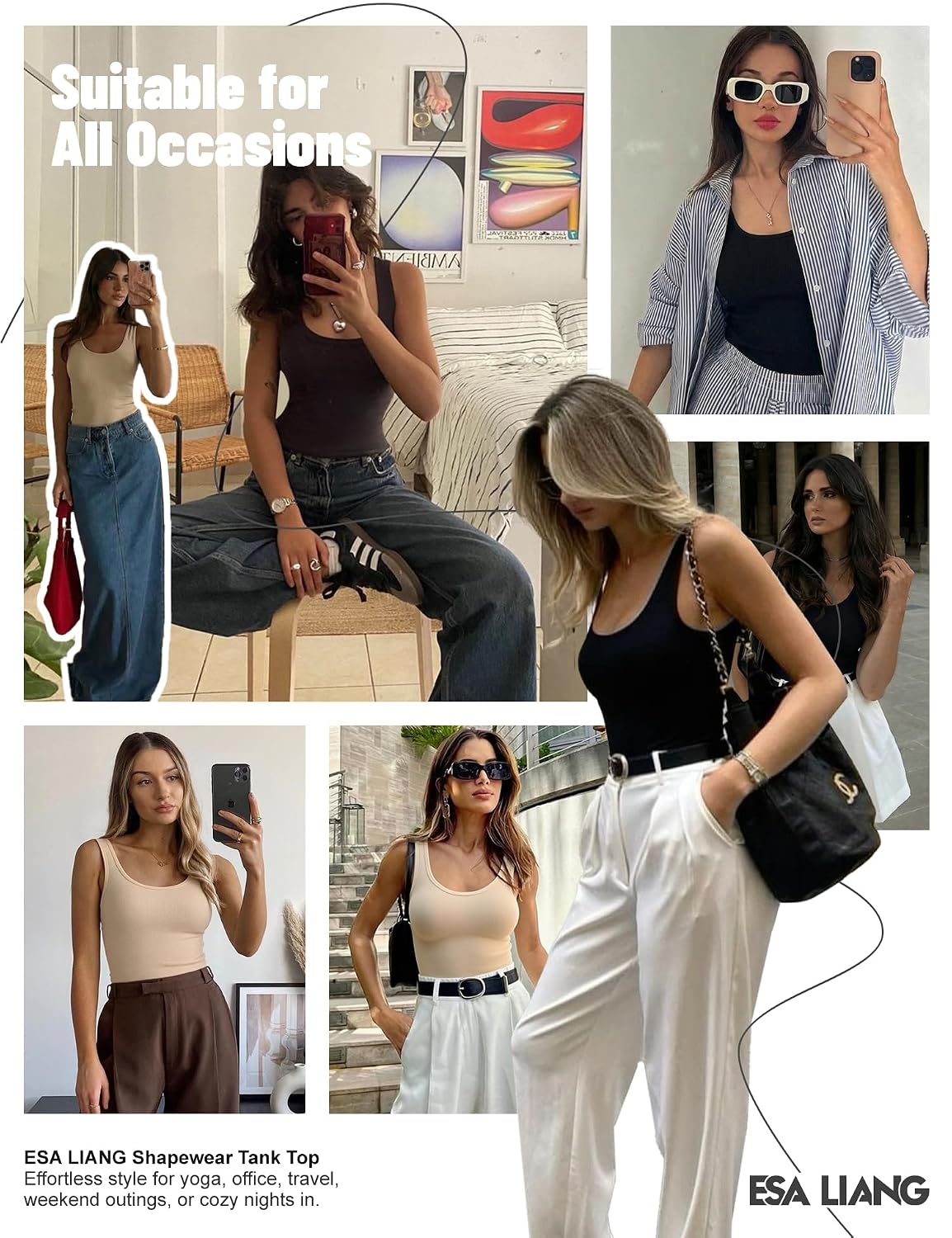 Esa Liang Backless Tummy Control Shapewear Tank — image 6
