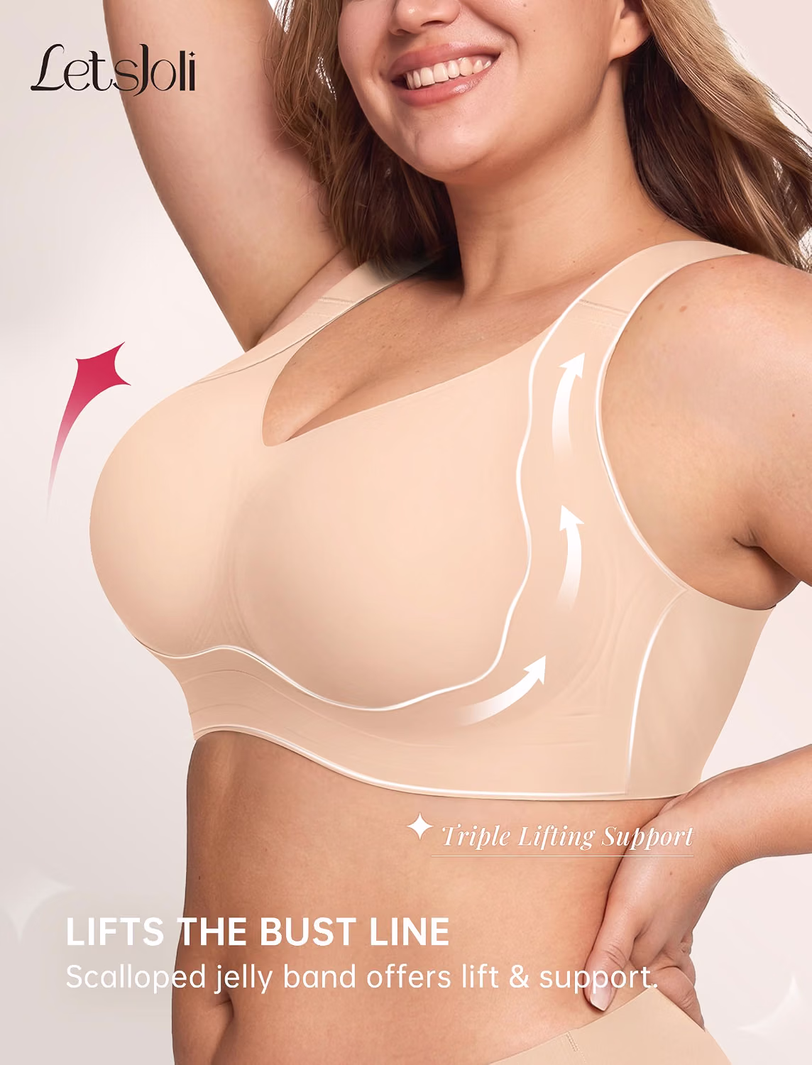 LetsJoli Jelly No Underwire Push Up Bra — image 2