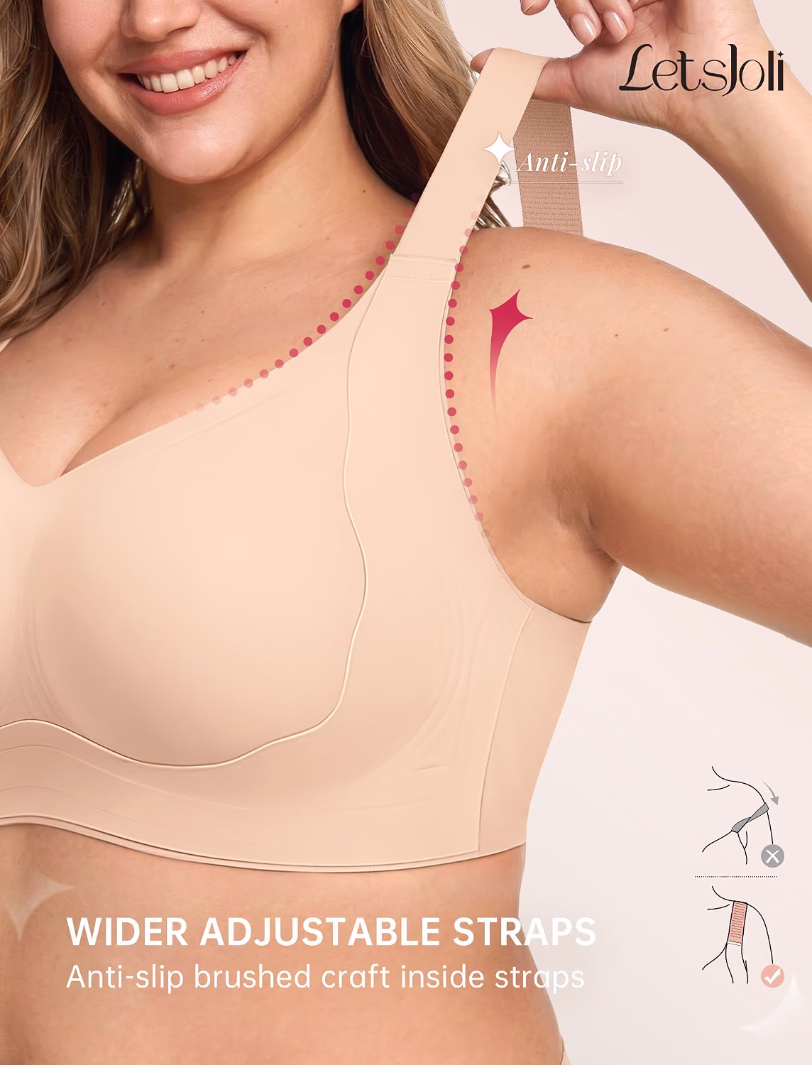 LetsJoli Jelly No Underwire Push Up Bra — image 4