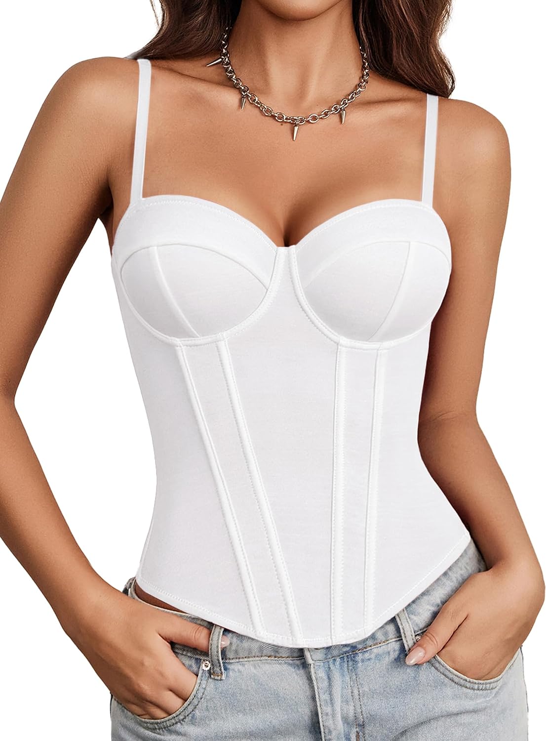 Avidlove Women's Corset Bustier Top with Underwire — image 11