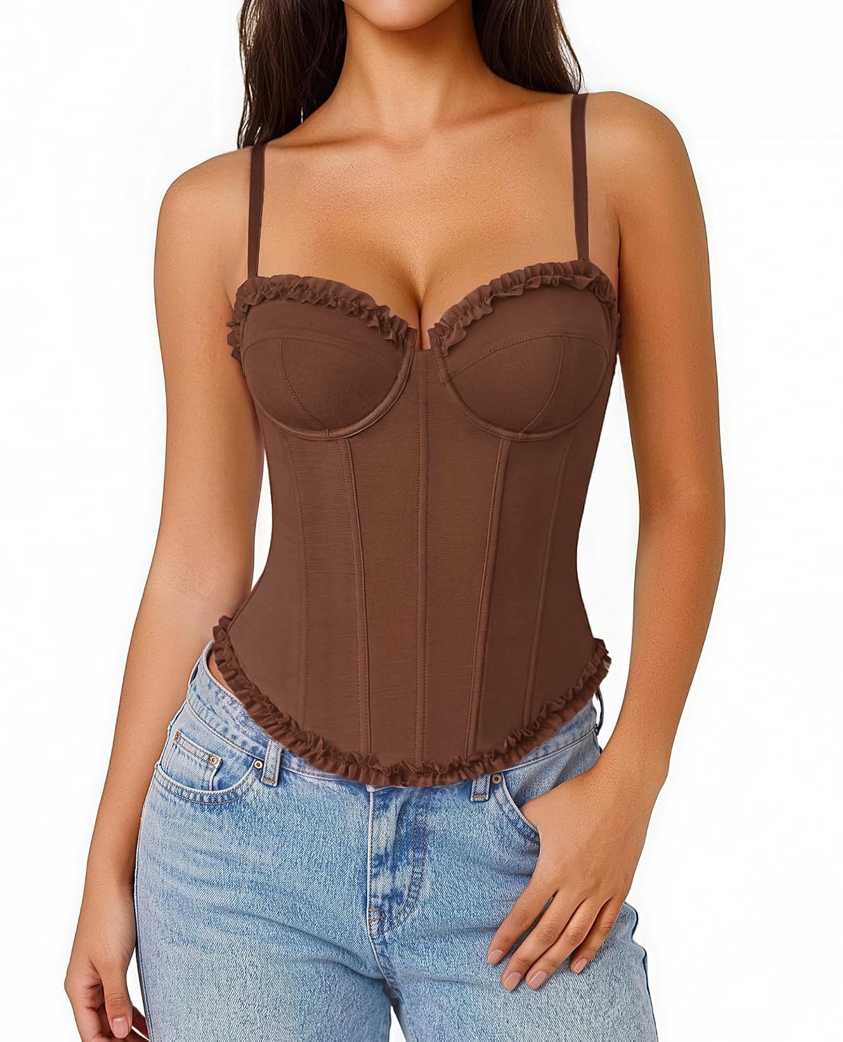 Avidlove V Neck Underwire Corset Bustier Top — image 10