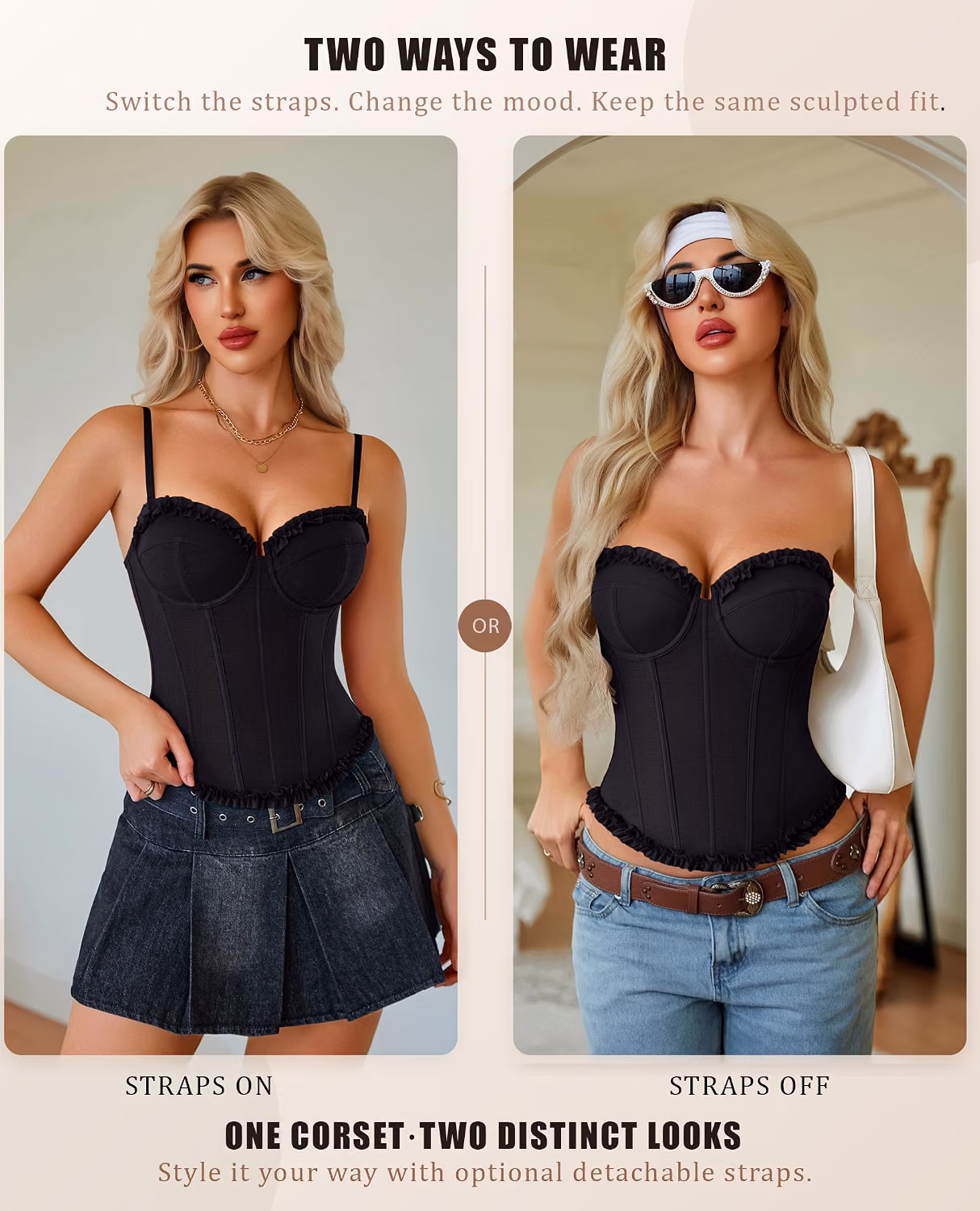 Avidlove V Neck Underwire Corset Bustier Top — image 3