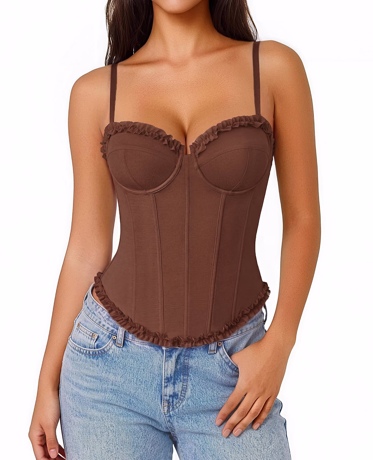 Avidlove V Neck Underwire Corset Bustier Top — image 10