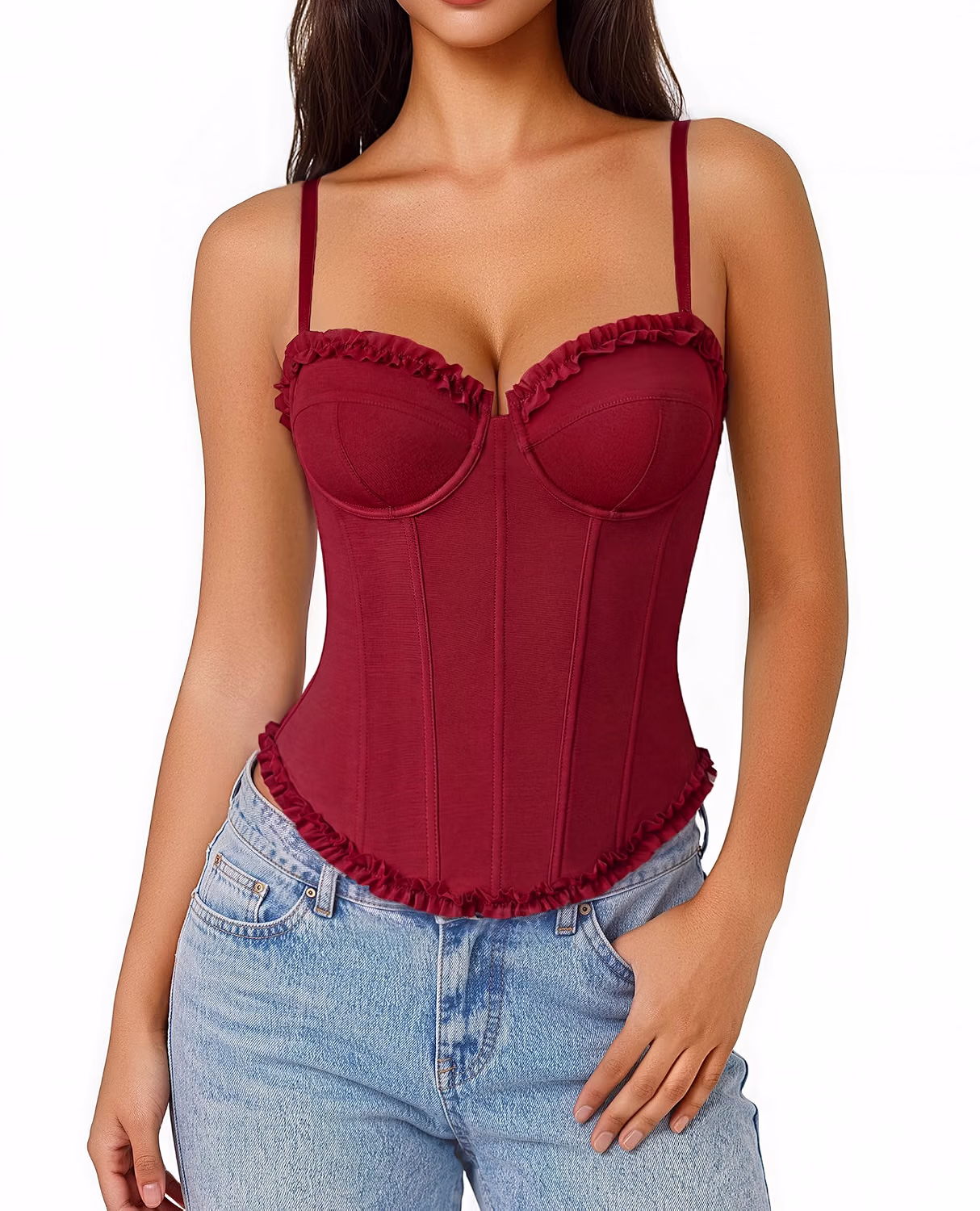Avidlove V Neck Underwire Corset Bustier Top — image 11