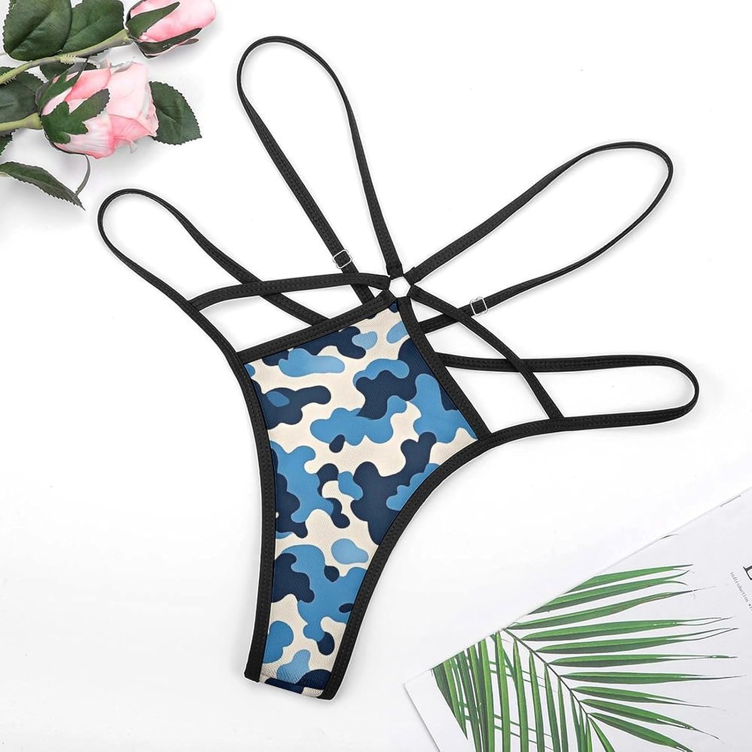 MUSM Women's Stretch T-Back G-String Thong — image 3