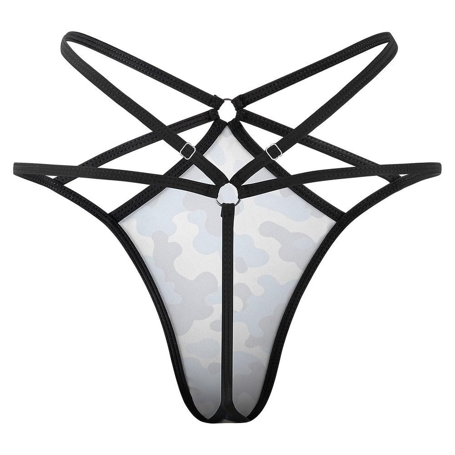MUSM Women's Stretch T-Back G-String Thong — image 5