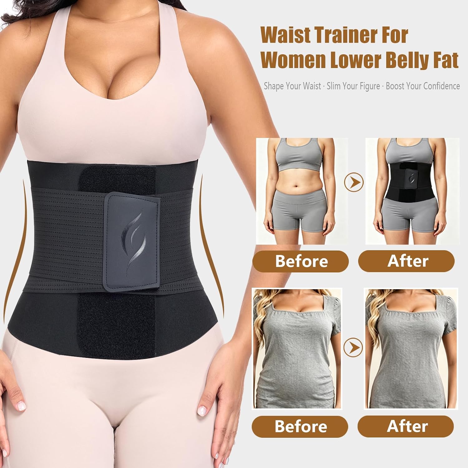 RQIMEI Waist Trainer Tummy Control Cincher — image 3