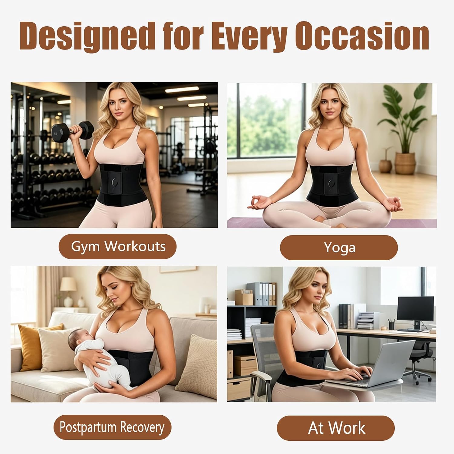 RQIMEI Waist Trainer Tummy Control Cincher — image 6