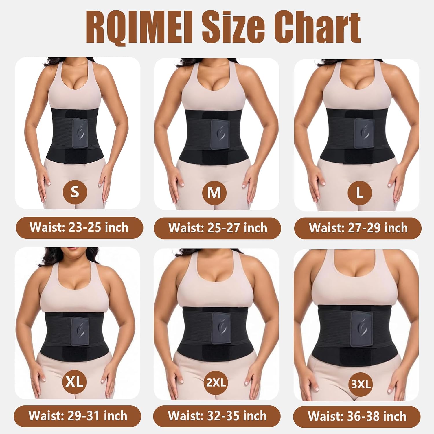 RQIMEI Waist Trainer Tummy Control Cincher — image 7
