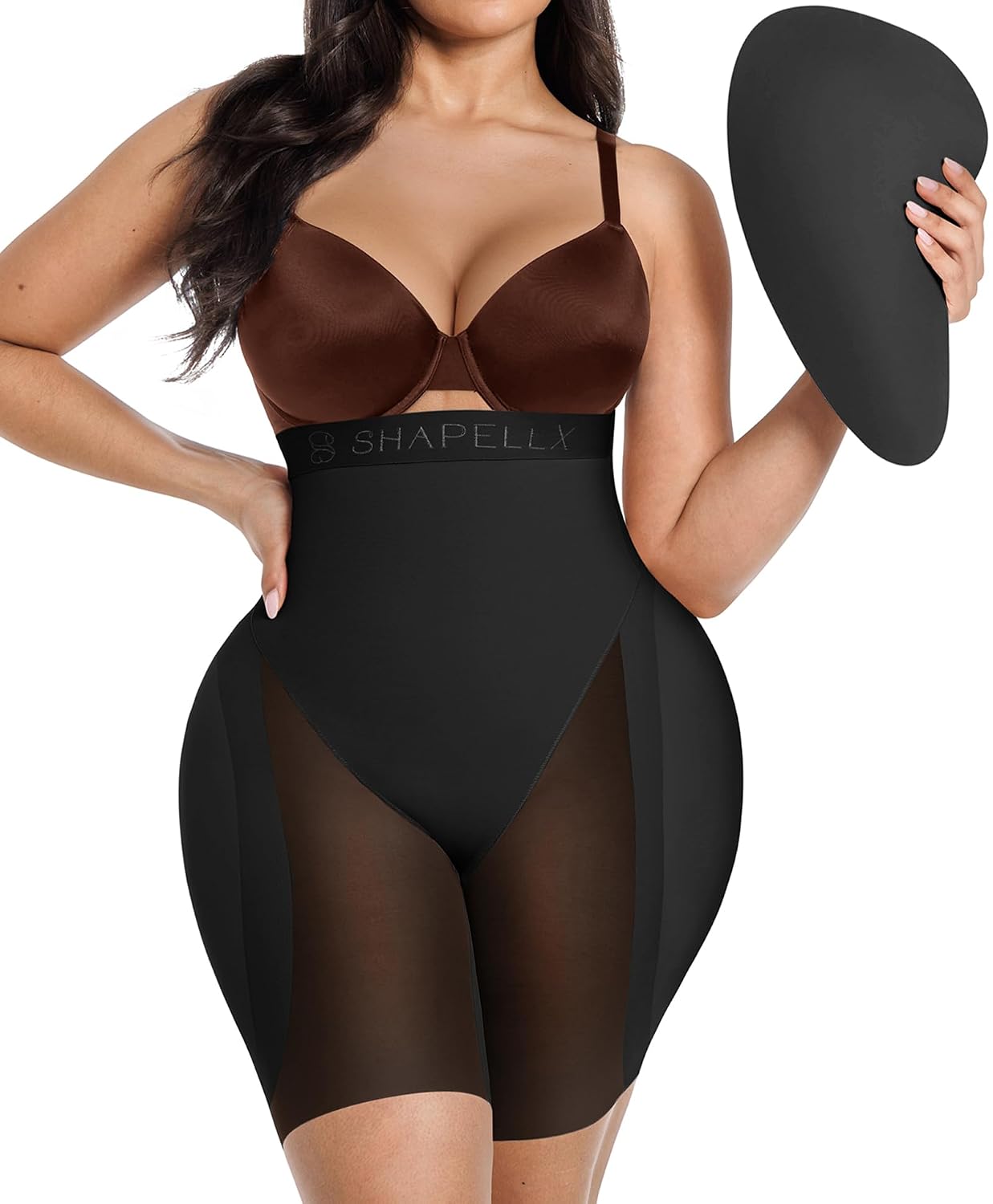 SHAPELLX High Waist Tummy Control Shapewear Shorts