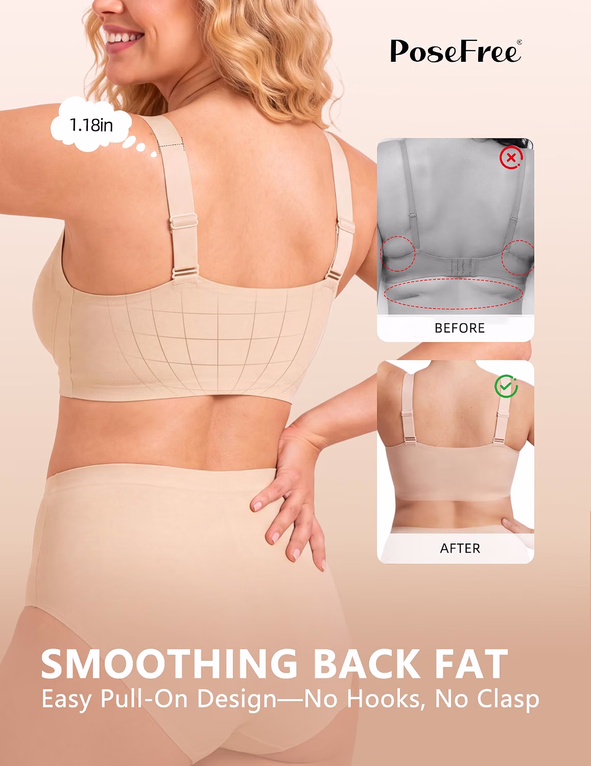 PoseFree Jelly Wireless Seamless Sleep Bra — image 2