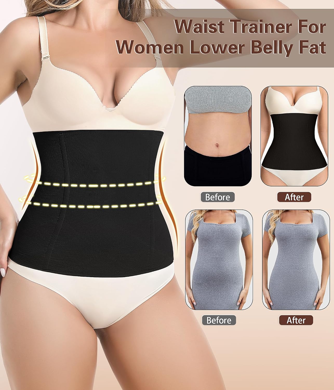 sellto Seamless Waist Trainer with Steel Bones — image 2
