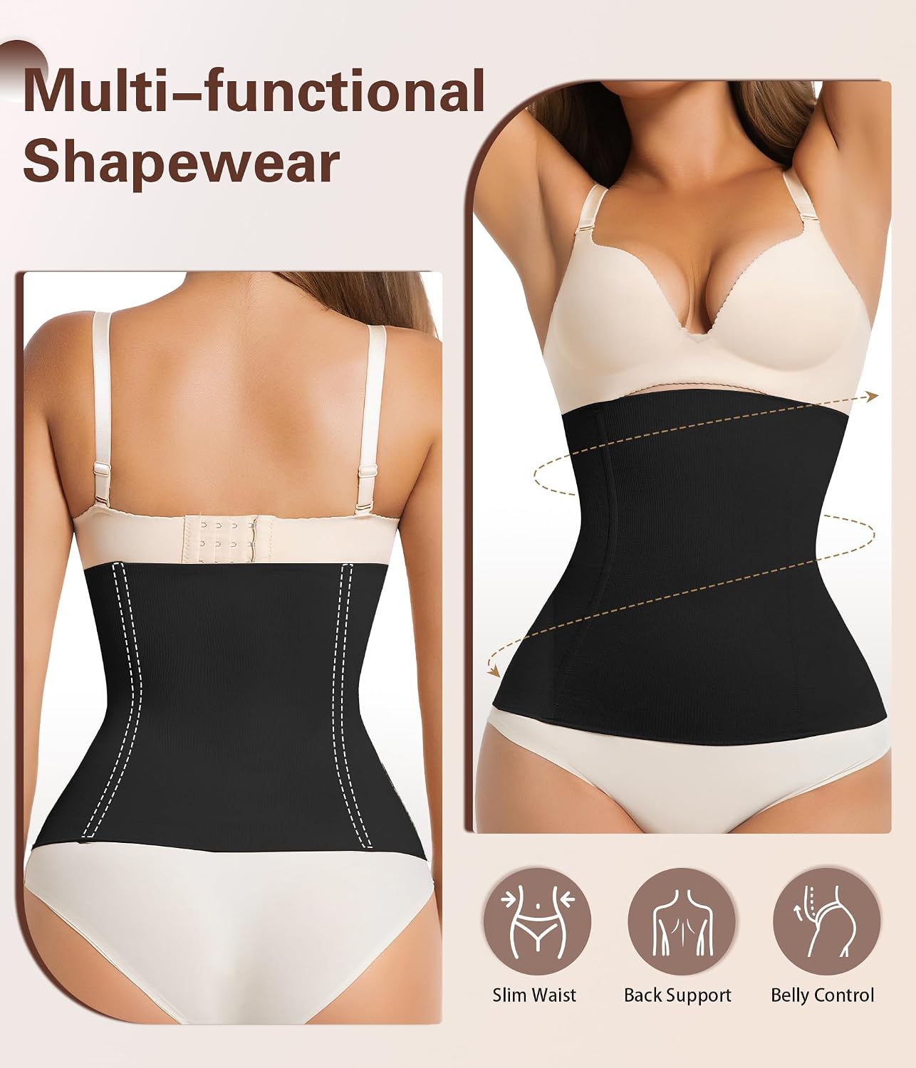 sellto Seamless Waist Trainer with Steel Bones — image 3