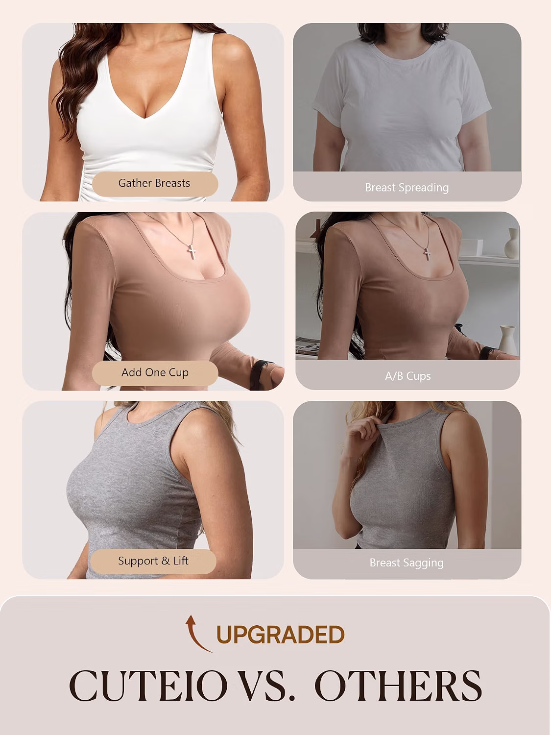 Cuteio Wireless Push Up Jelly Seamless Bra — image 4