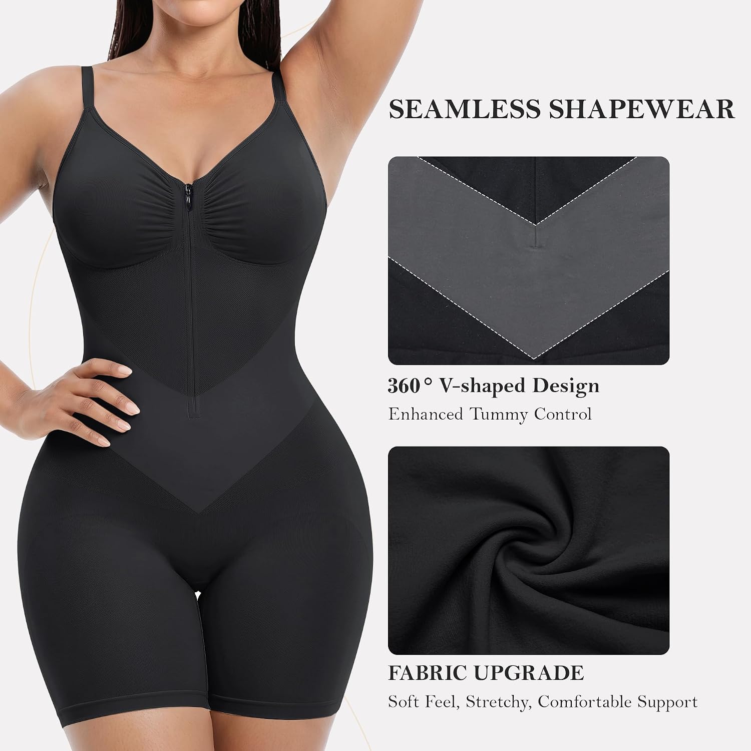 YIANNA V-Shaped Seamless Faja Bodysuit — image 3