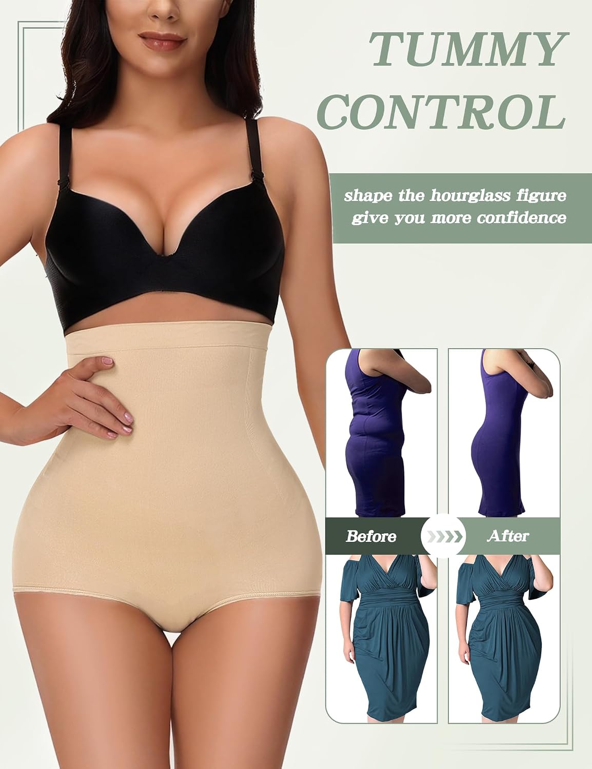 Niceuare High Waisted Tummy Control Shapewear Shorts — image 3