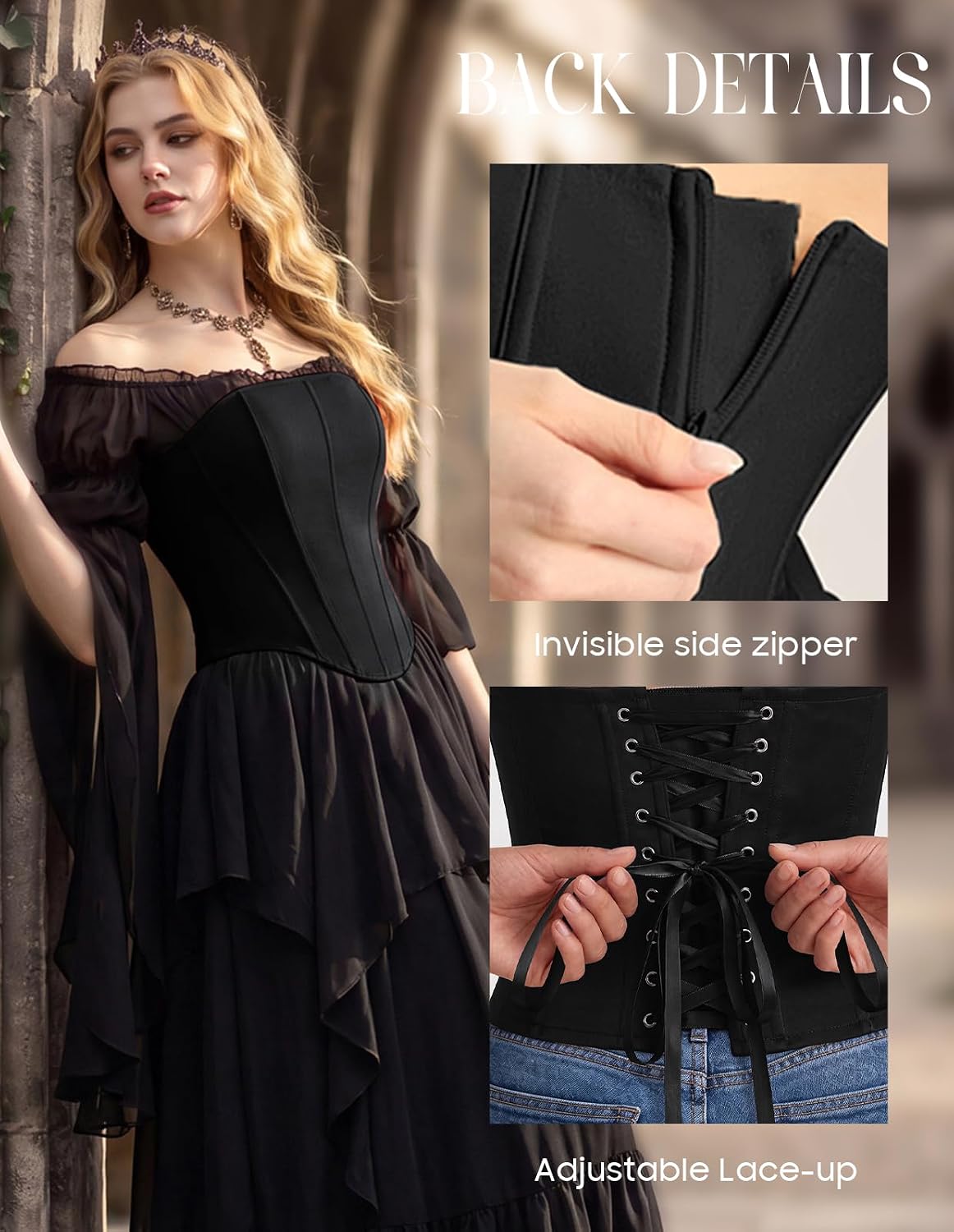 Scarlet Darkness Strapless Corset Bustier — image 4