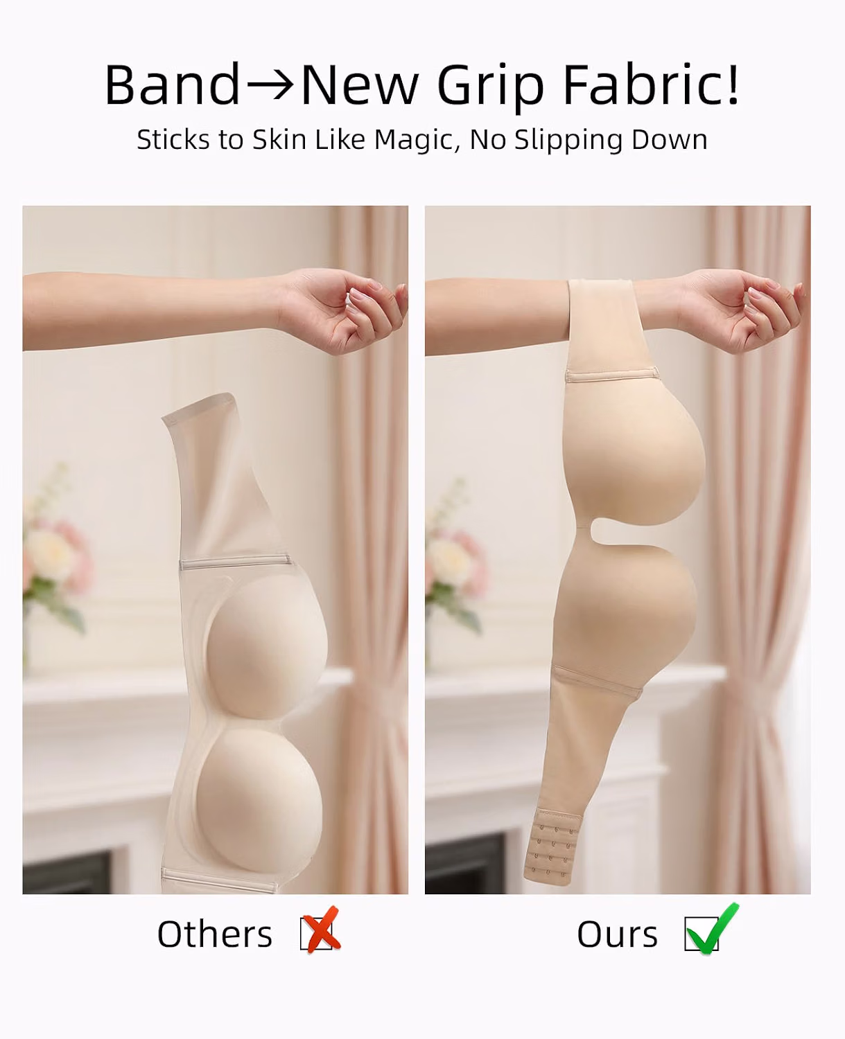 Upushall Strapless Push Up Bra for Women — image 3