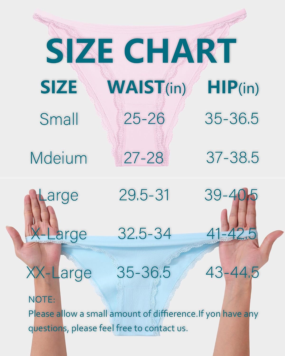 jujucute Women's Cotton Lace Brazilian Hipster Panties — image 7