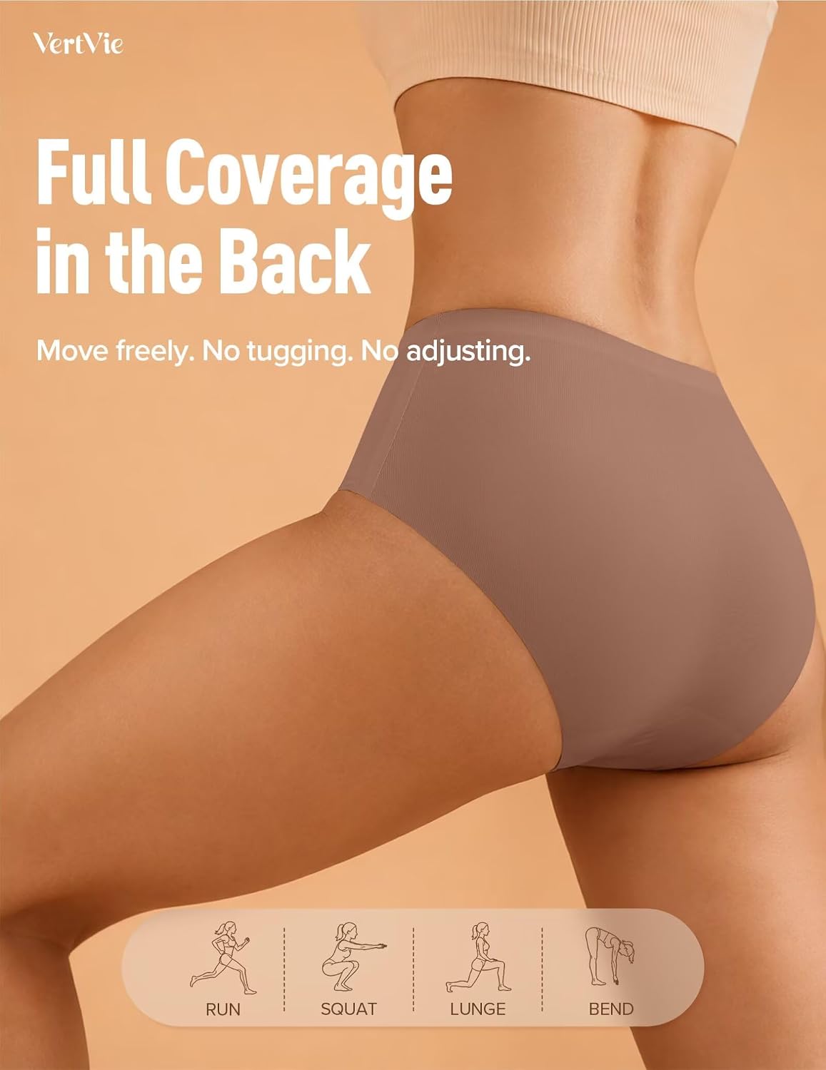 Vertvie Seamless No Show Hipster Panties — image 5