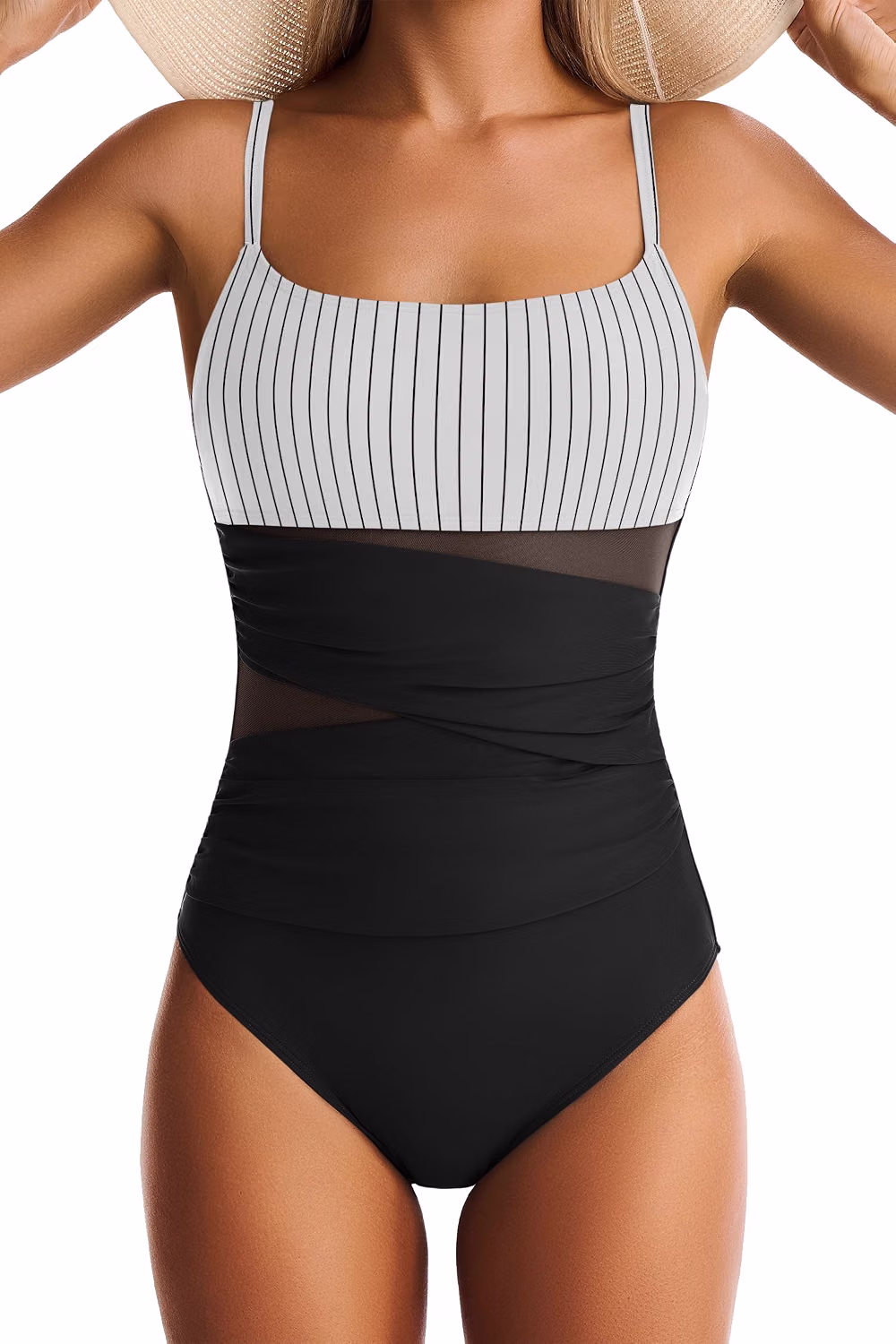Women's Square Neck Tummy Control Swimsuit — image 9