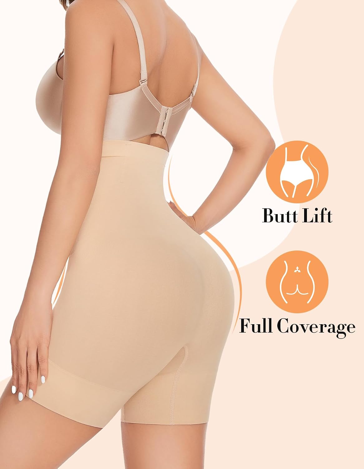 YADIFEN High Waisted Tummy Control Shapewear Shorts — image 2