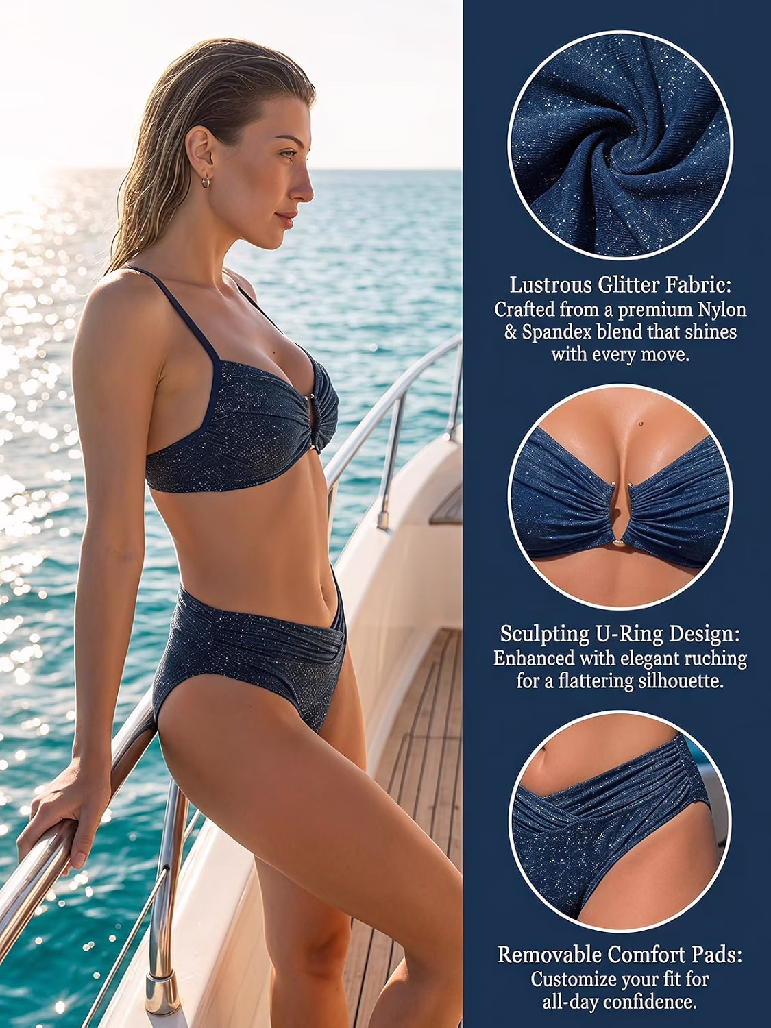 CUPSHE High Waisted Bikini Set — image 4