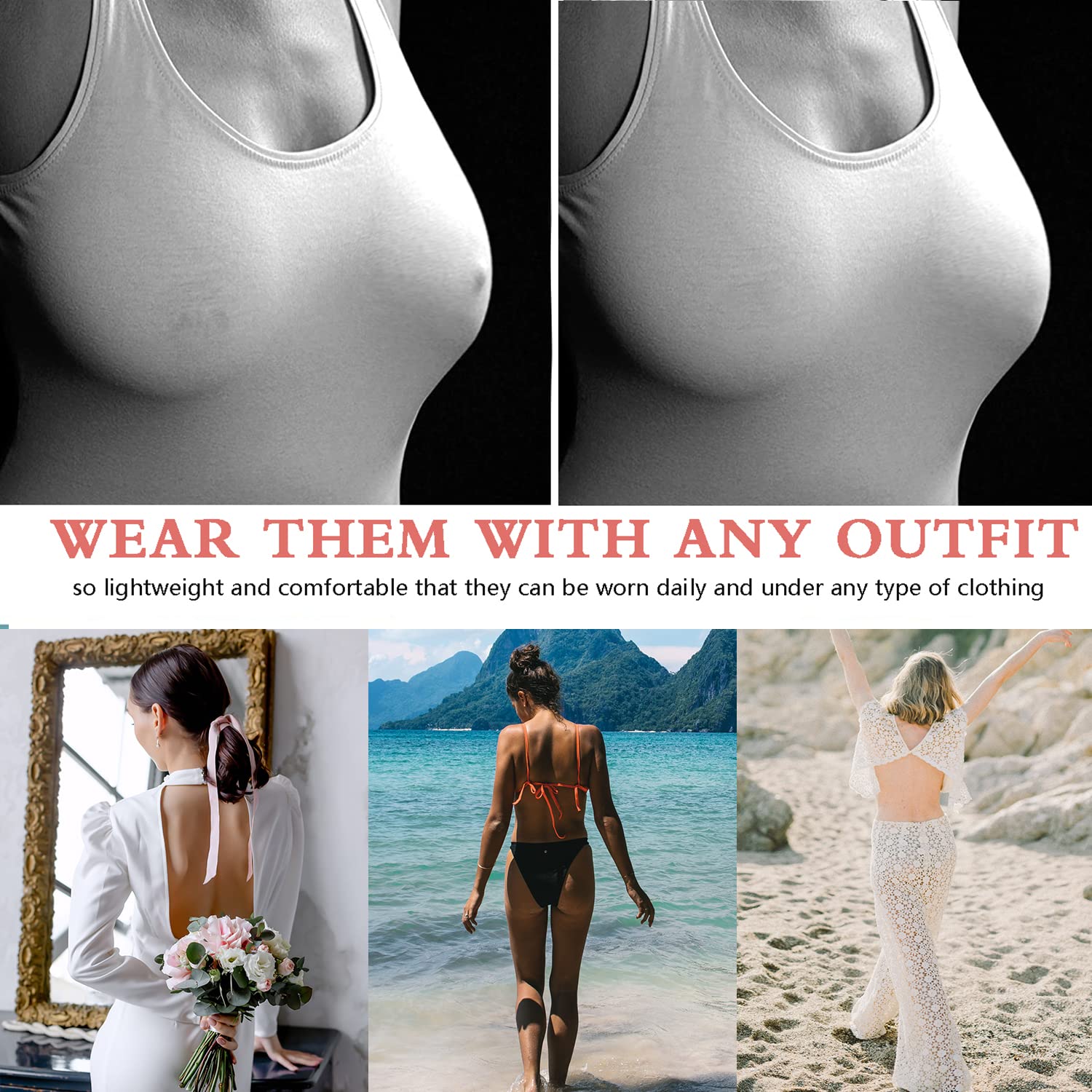 Strapless Adhesive Push-Up Bra for Women — image 5