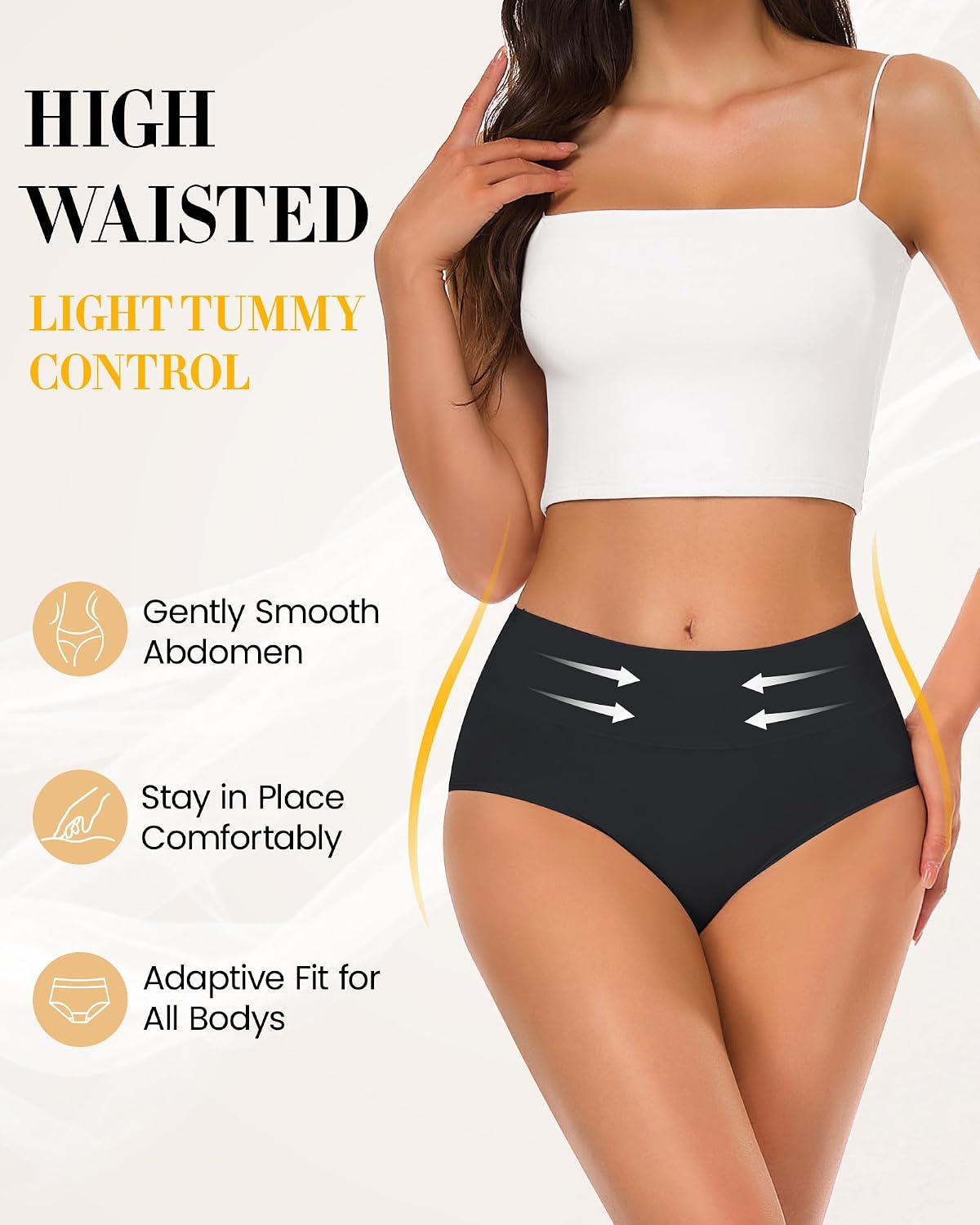 SIMIYA Cotton High Waisted Full Coverage Briefs — image 3