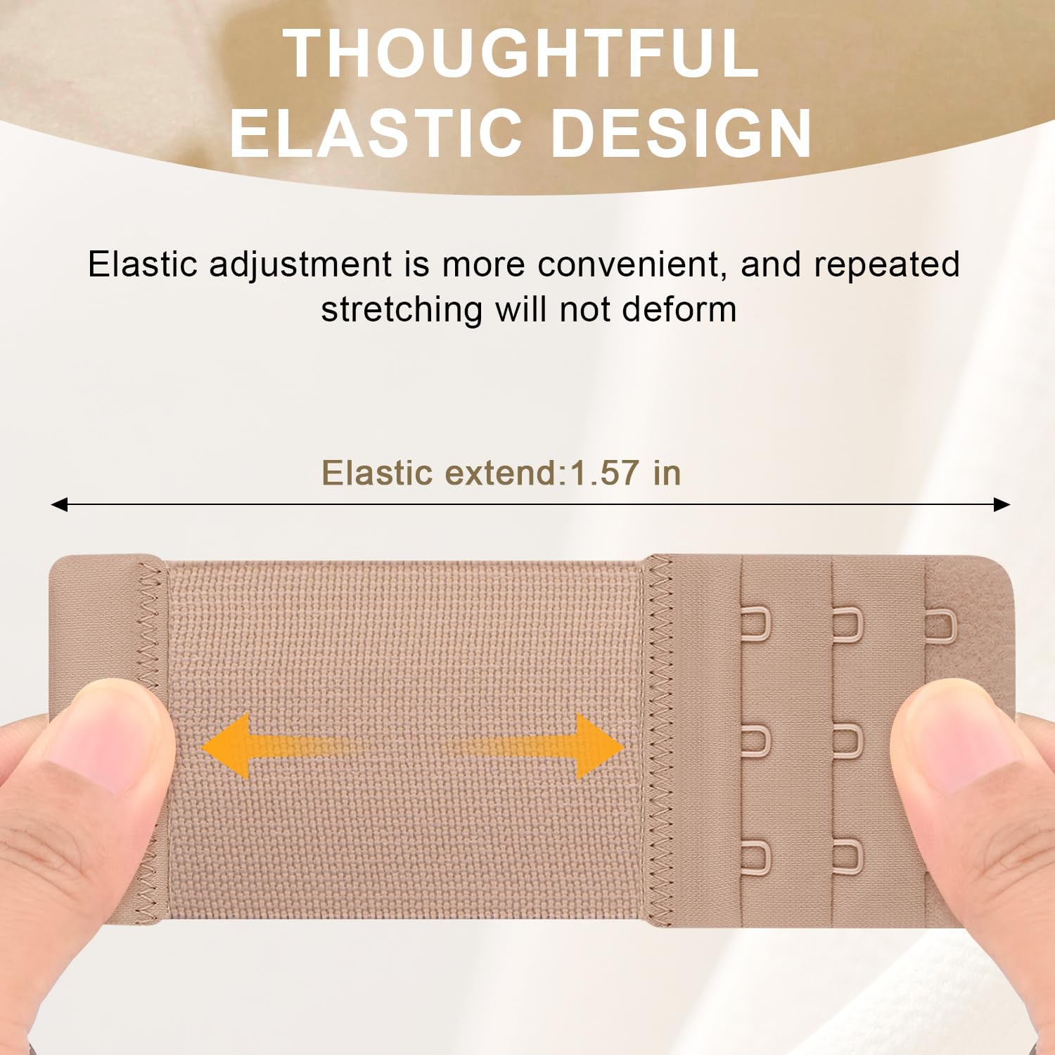 Meliya Women's Stretchy Bra Extender 3 Hook — image 3