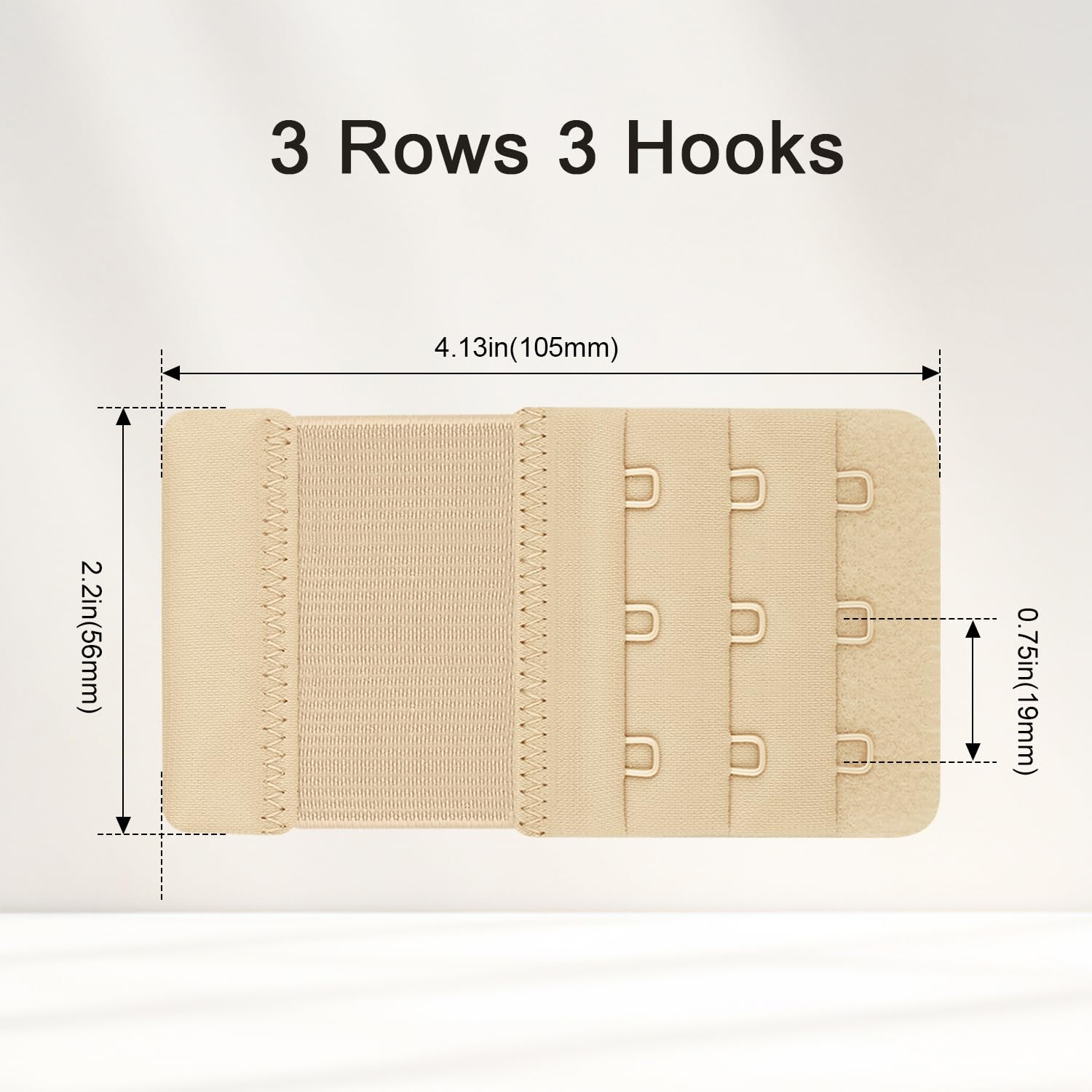 Meliya Women's Stretchy Bra Extender 3 Hook — image 4