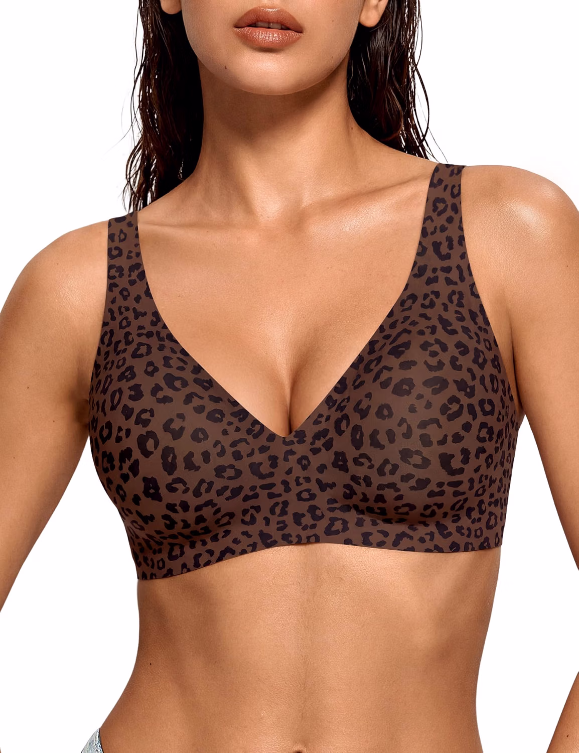 LUCKMEEY Deep V Wireless Push Up Plunge Bra — image 11
