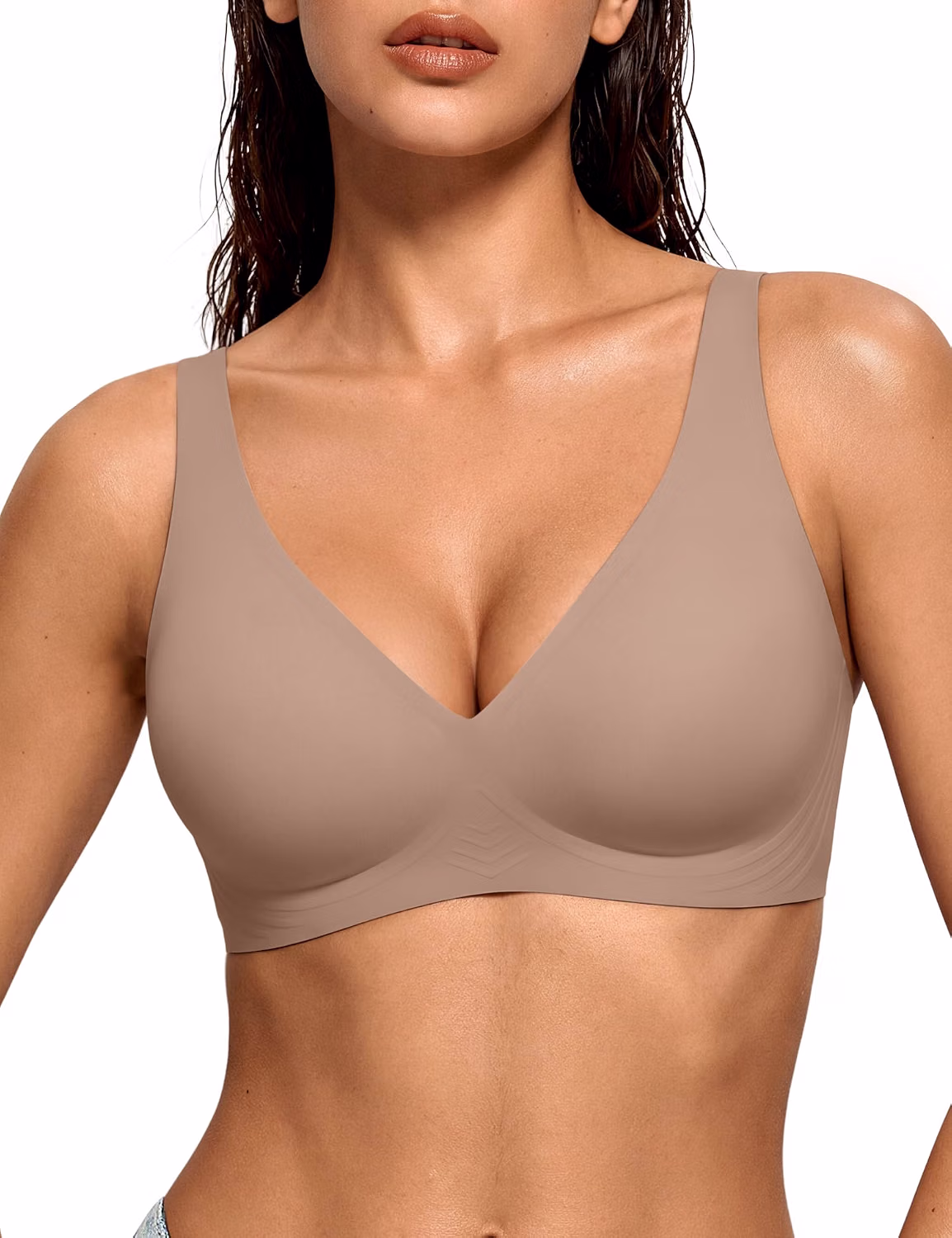 LUCKMEEY Deep V Wireless Push Up Plunge Bra — image 12