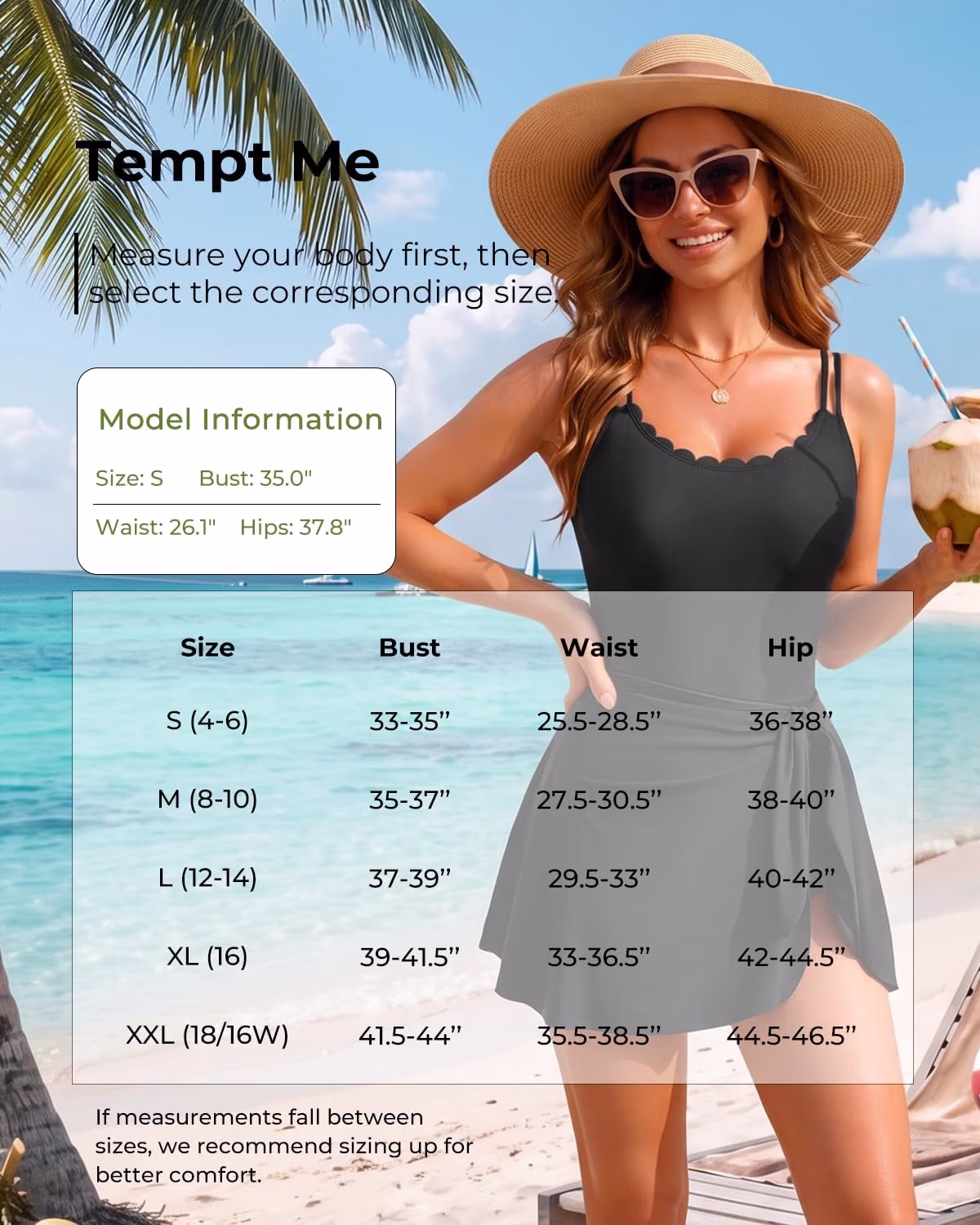 Tempt Me Tummy Control One Piece Swimdress — image 6