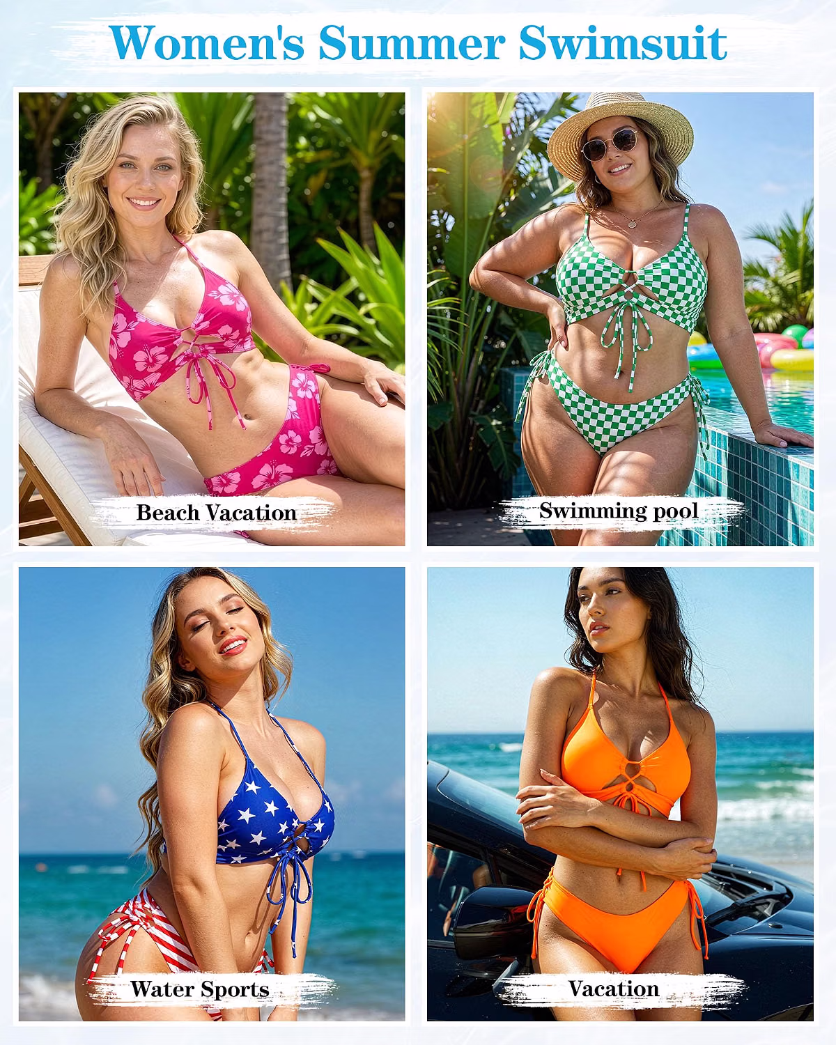 HORISUN Women's Cutout Bikini Set — image 6
