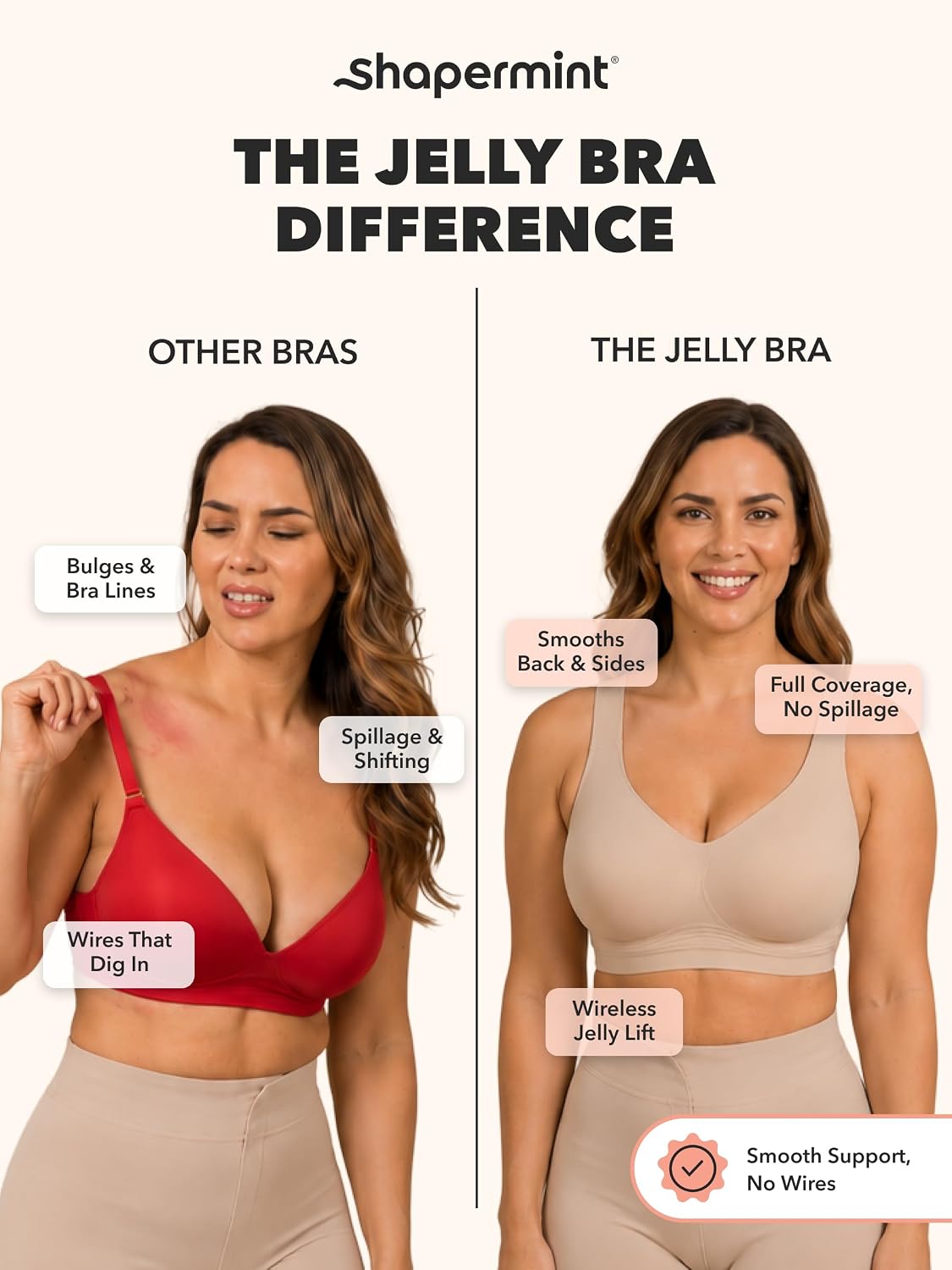 SHAPERMINT Everyday Wireless Jelly Full Coverage Bra — image 4